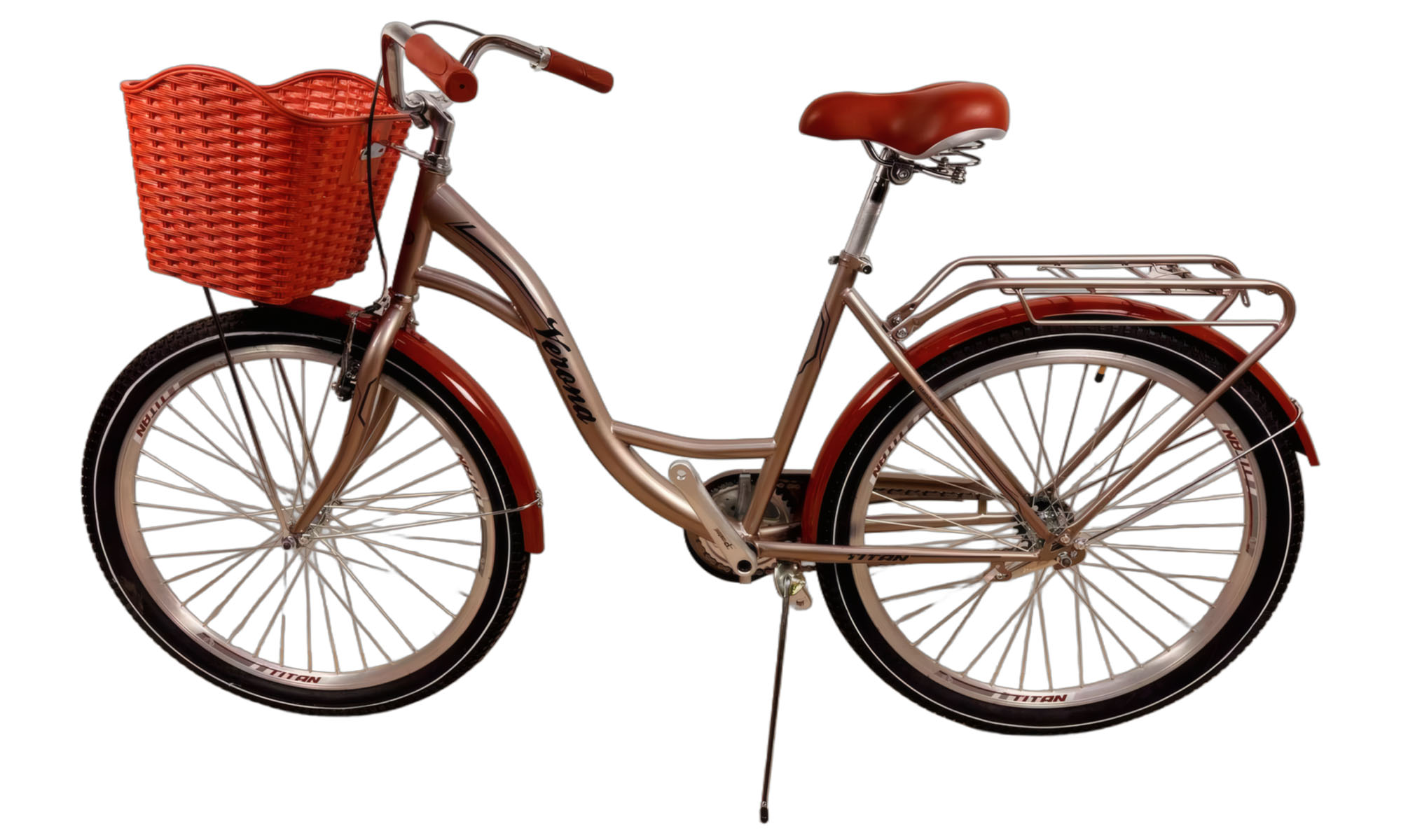 Велосипед Titan Verona 26", размер M, рама 18", год 2026, Серебристый 2