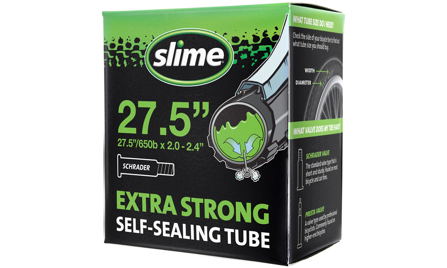 Фотографія Камера Slime Smart Tube 27.5" x 2.0 - 2.4" AV з герметиком