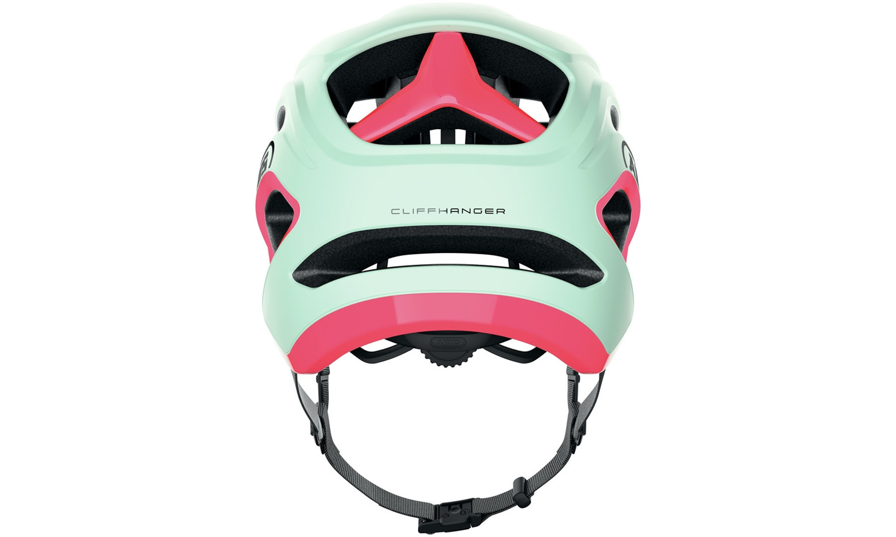 Велошлем спортивный ABUS CLIFFHANGER Iced Mint, размер M (54-58 см), зелено-красный 6