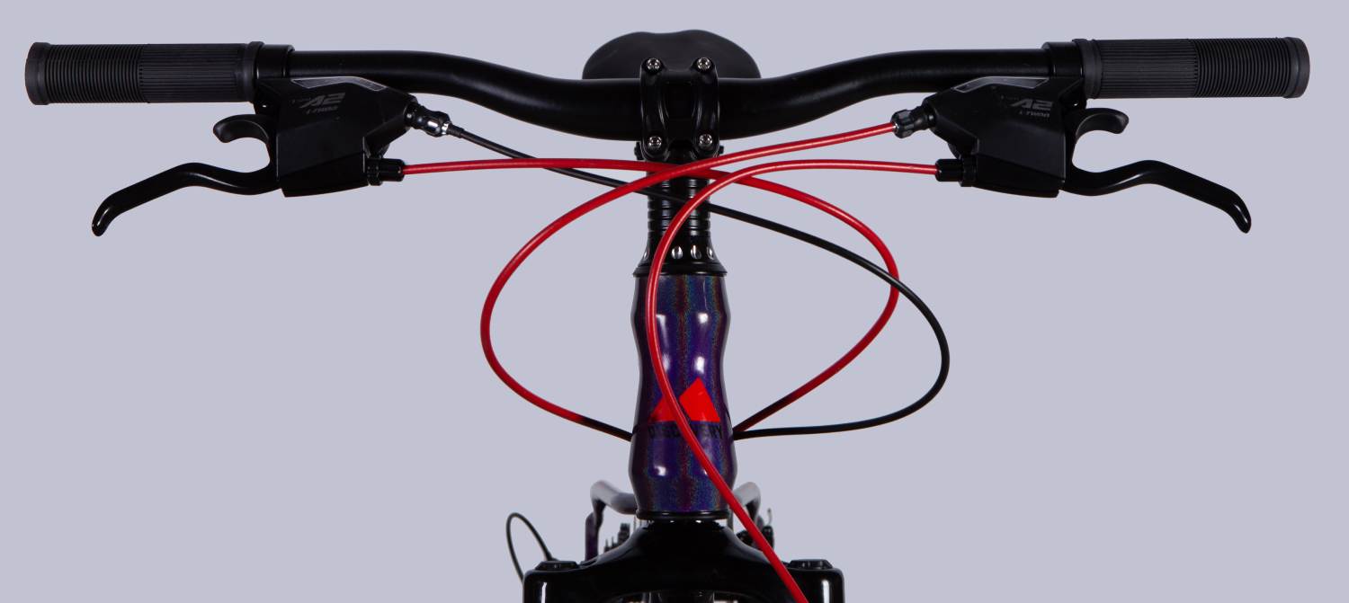 Велосипед Discovery TREK DD FR 26", размер XS, рама-13", 2025, фиолетовый  6