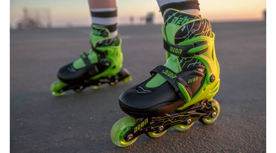 Роликовые коньки Neon Combo, размер 34-37, салатовый 4