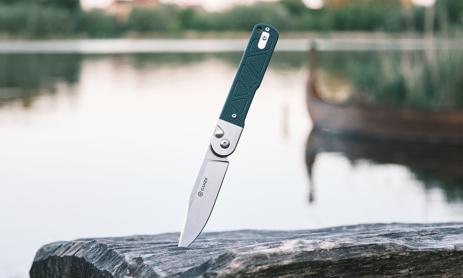 Нож складной Ganzo G767-GB зеленый 5