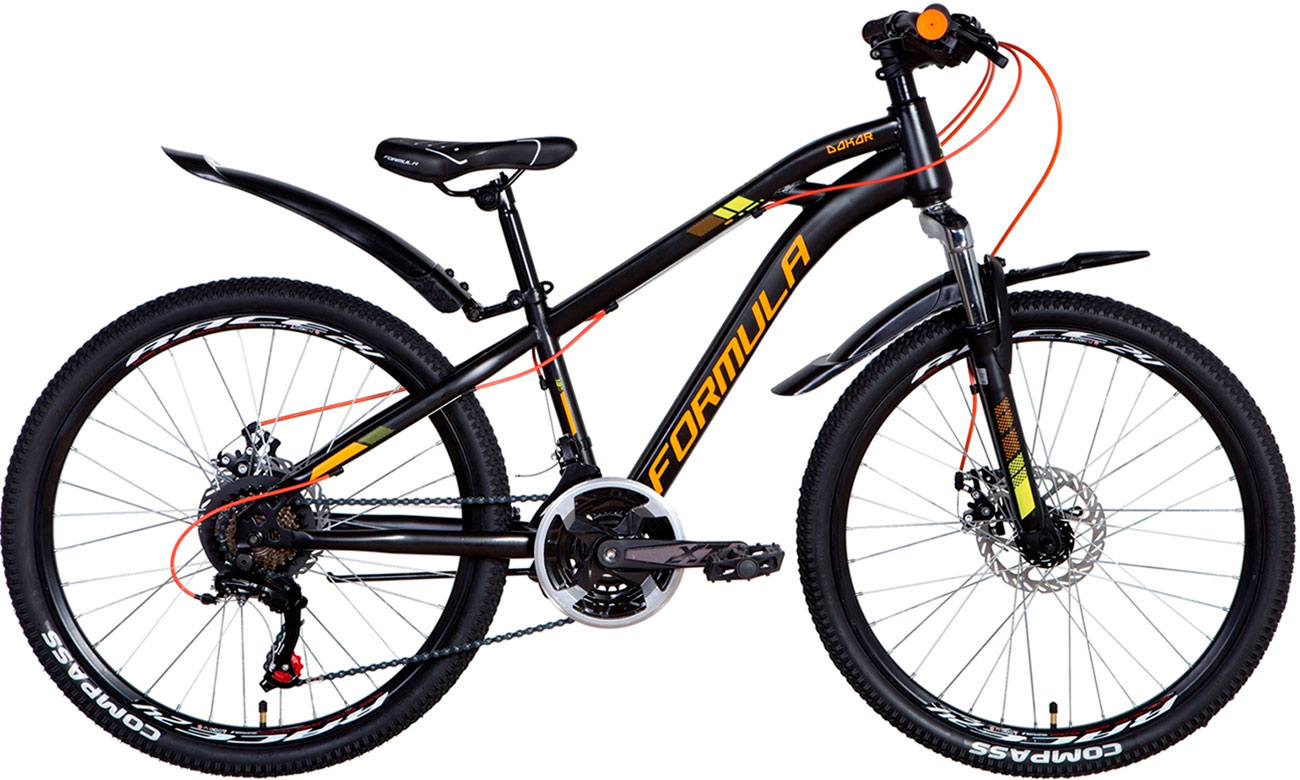 Велосипед Formula DAKAR AM DD 24" (2021) 2021 Черно-оранжевый 2 Велосипед Formula DAKAR AM DD 24" (2021) 2021 Черно-оранжевый 2