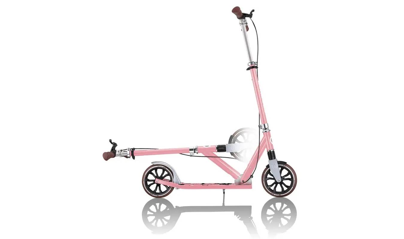 Самокат GLOBBER NL205 DELUXE з ручним гальмом, пастельно-рожевий, 8+ 3