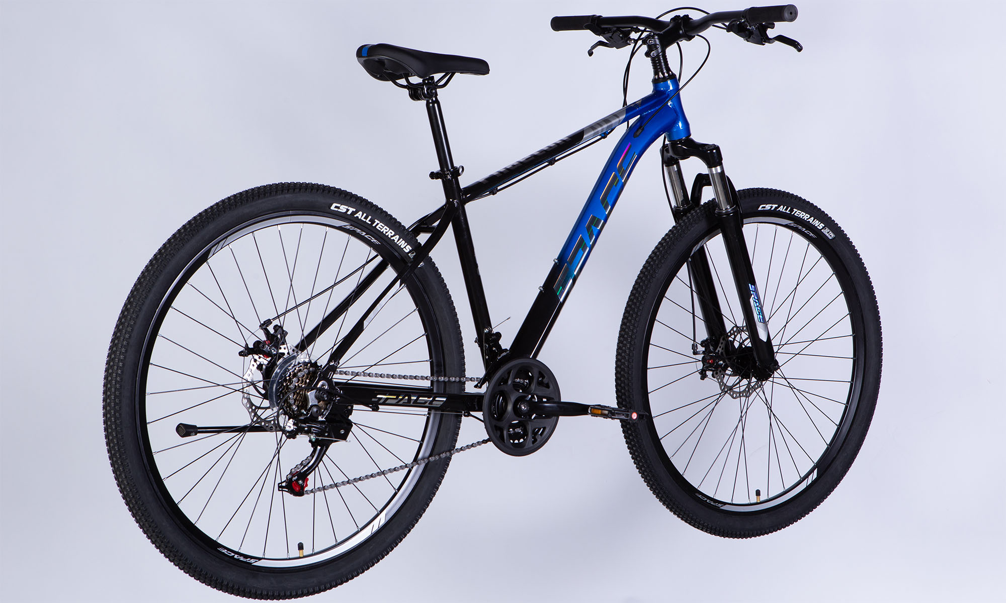 Велосипед SPACE PHAETON DD FR 29", размер M, рама-18", год 2026, черно-синий 3 Велосипед SPACE PHAETON DD FR 29", размер M, рама-18", год 2026, черно-синий 3