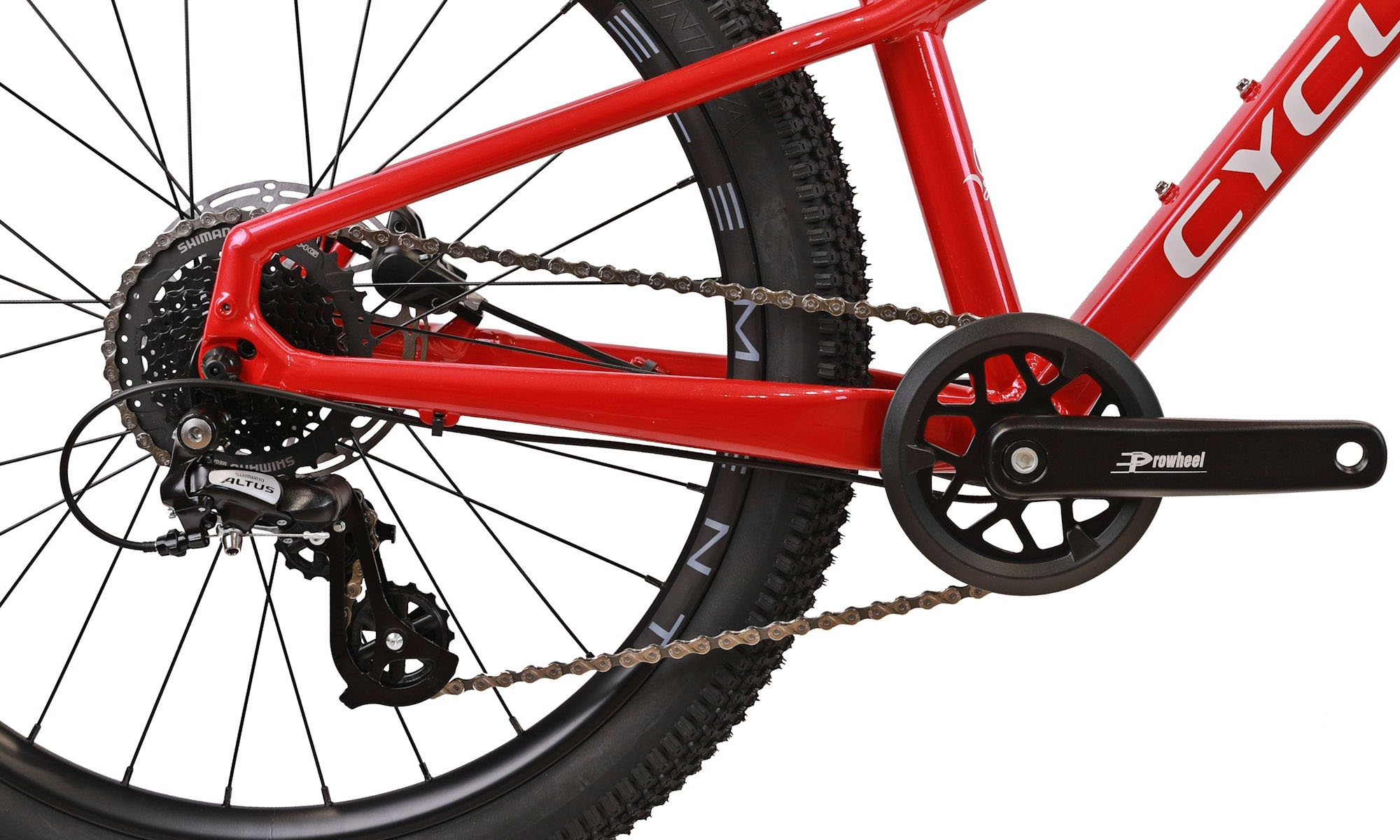 Велосипед CYCLONE ULTIMA 24", розмір XXS, рама 12", 2025, Червоний 5 Велосипед CYCLONE ULTIMA 24", розмір XXS, рама 12", 2025, Червоний 5