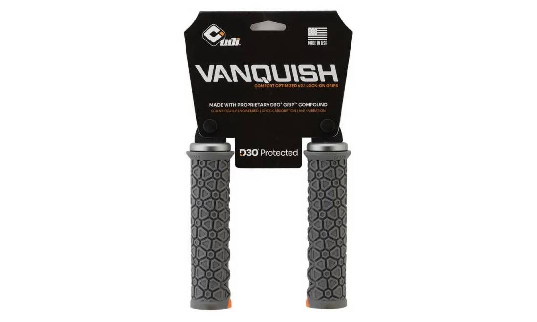 Грипсы ODI Vanquish v2.1 Lock-On MTB Closed End Graphite 3