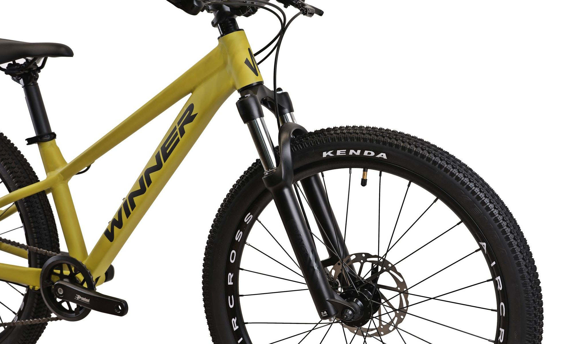 Велосипед WINNER BULLET 24", размер XXS, рама 12", 2025, Салатовый (мат)  4