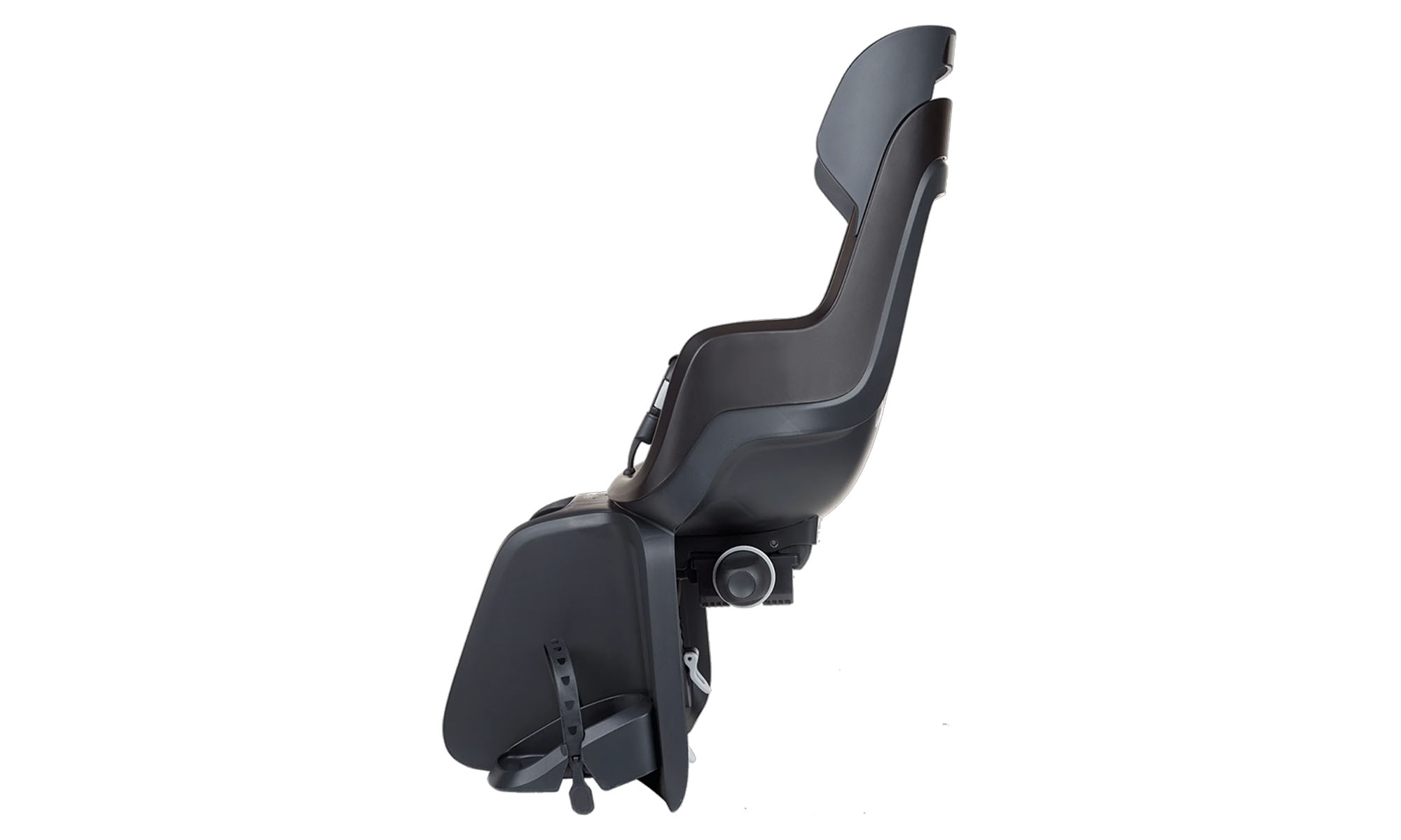Детское велокресло Bobike GO Carriers RS Reclining System - заднее велосипедное сиденье на багажник, черное 2