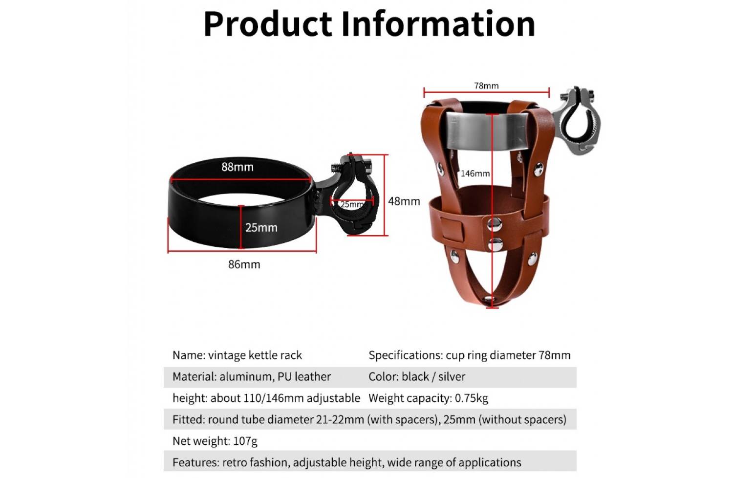 Держатель DN для фляги на руль 2 Держатель DN для фляги на руль 2