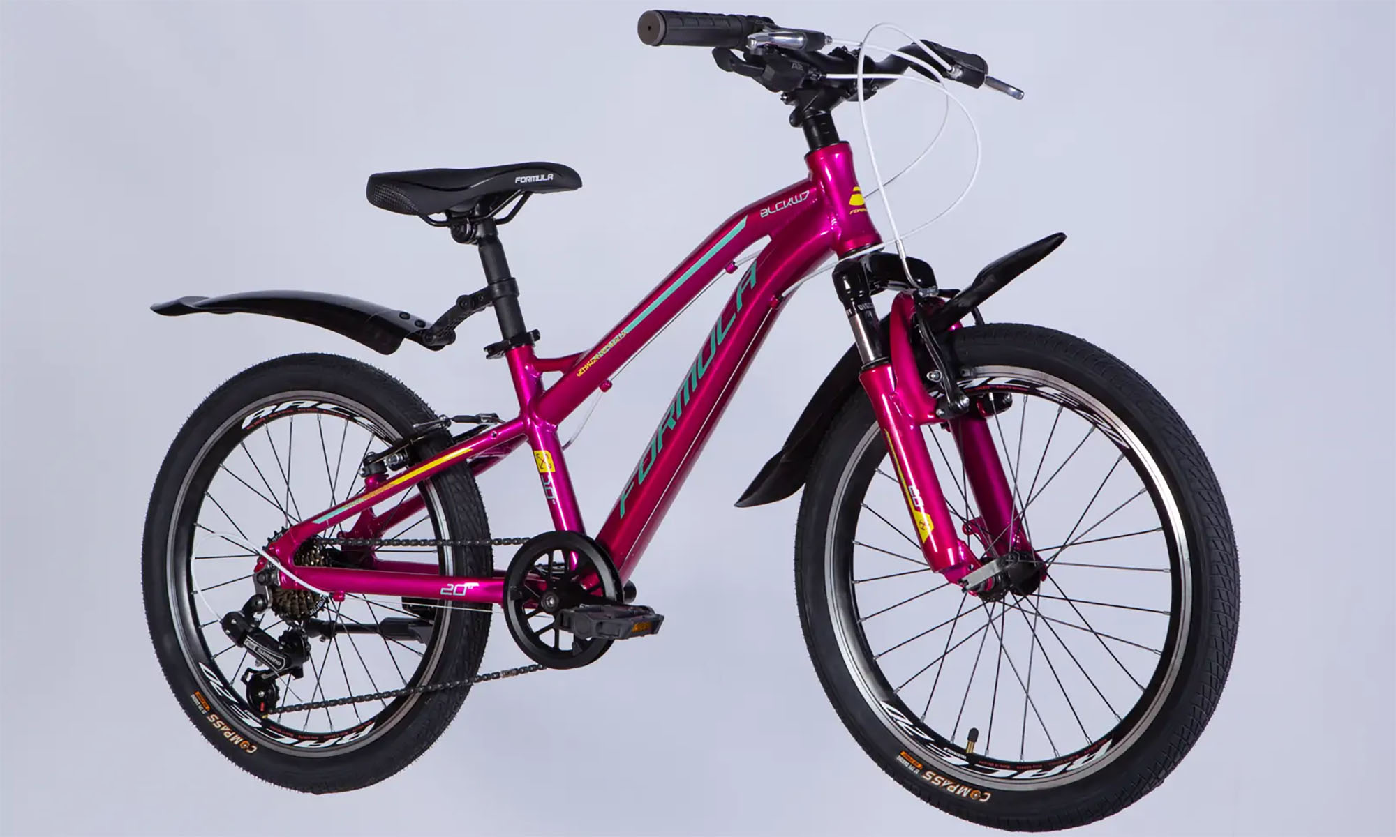 Велосипед Formula BLACKWOOD Vbr FR, 20", розмір XXS, рама 11", рік 2026, малиновий 3