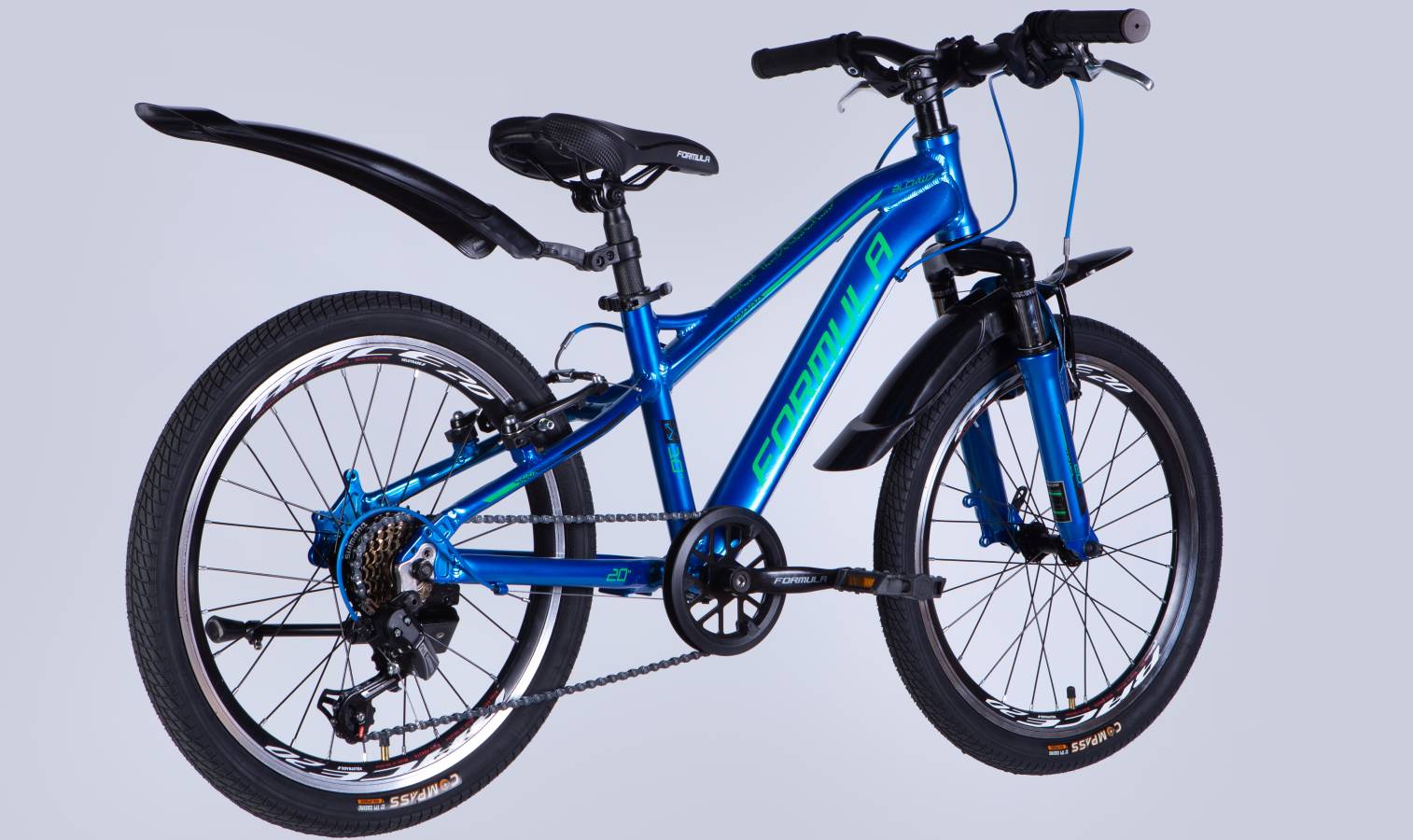 Фотографія Велосипед Formula BLACKWOOD Vbr 20" рама 11" 2025 синє-зелений 7
