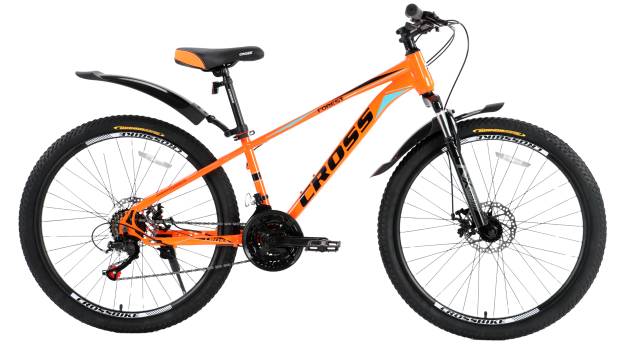 Фотография Велосипед Cross Forest 26", размер XS рама 13" (2024), Оранжевый 