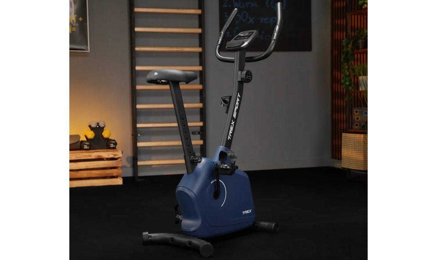 Велотренажер Trex Sport TX-380MB Rigon магнитный темно-синий 2