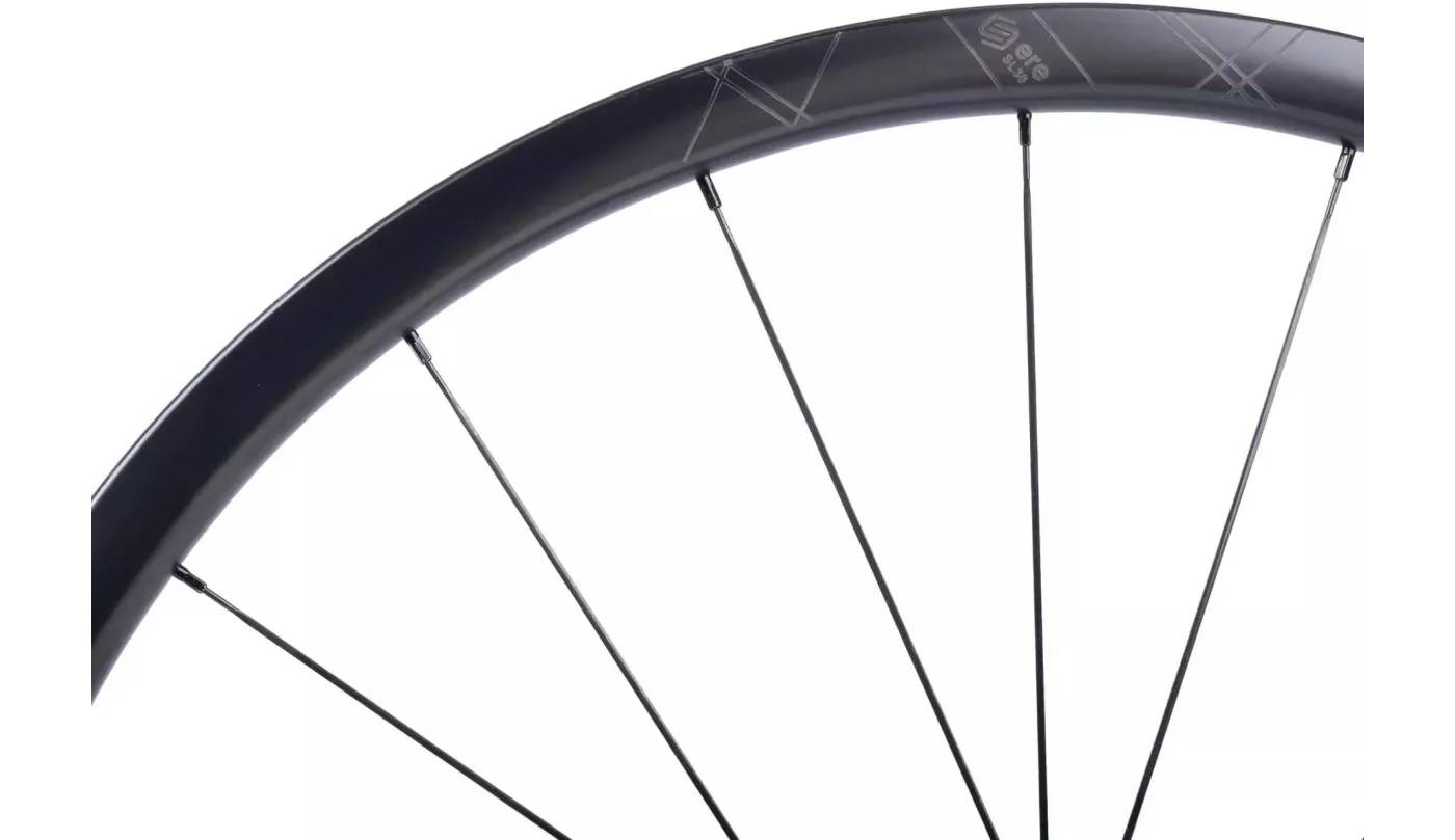 Колесо пров. + задн. 28" ERE GENUS II SL30 CARBON, Road, 100x12/142x12, CL, HG11, tubeless, чорний сатин 4