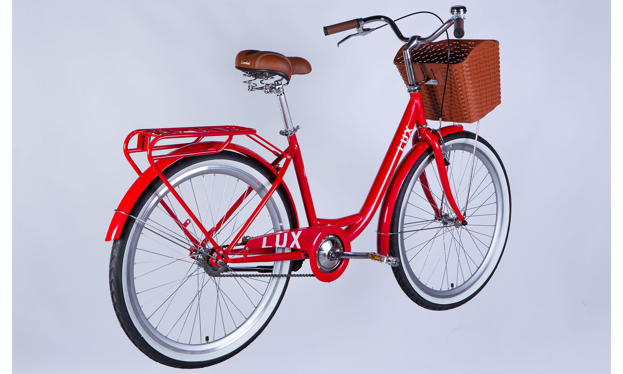 Велосипед Dorozhnik LUX Velosteel 26", размер M, рама-17" 2025, красный 2
