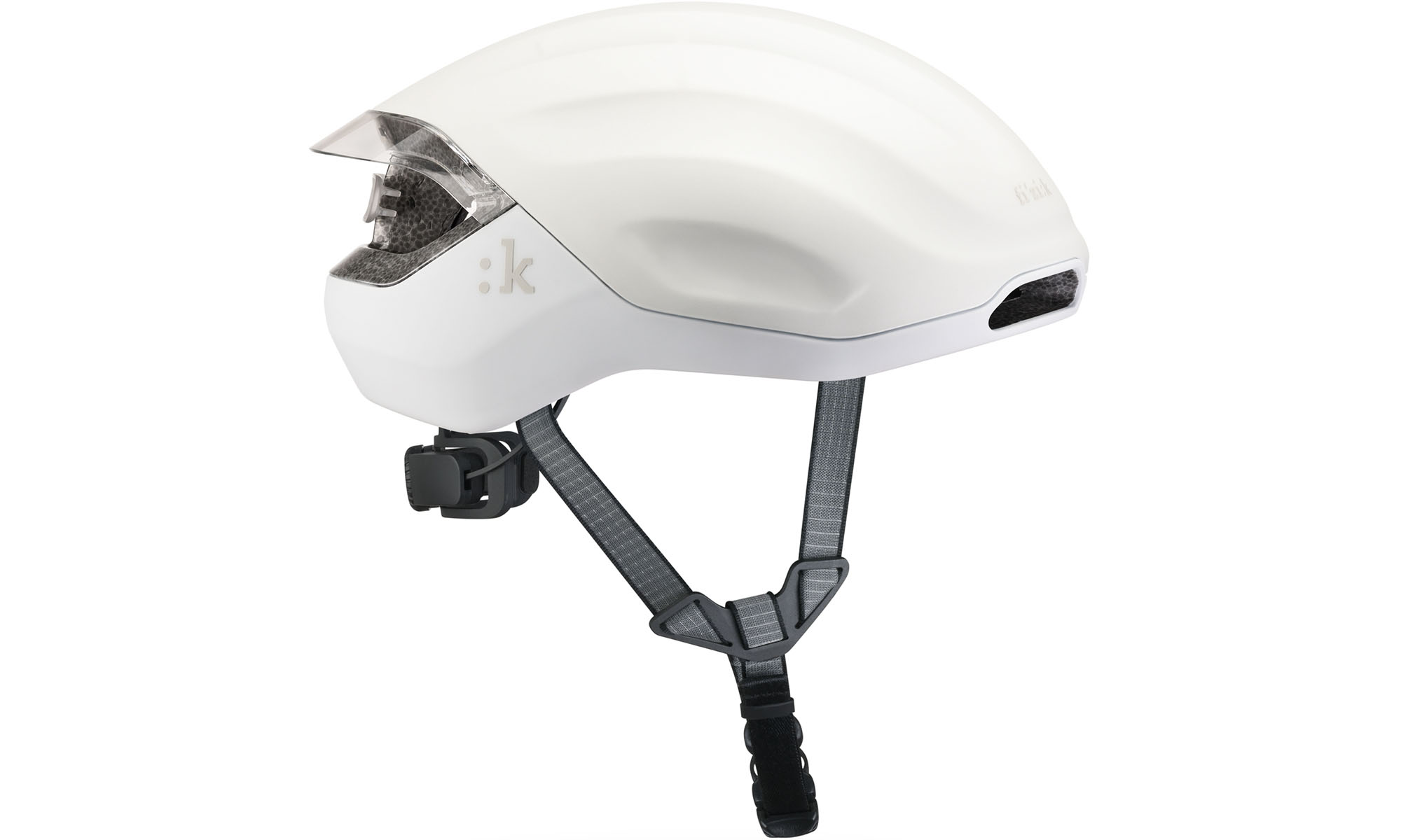 Шлем Fizik Kudo Aero MiPS с мигалкой, размер М (56-59 см), белый 