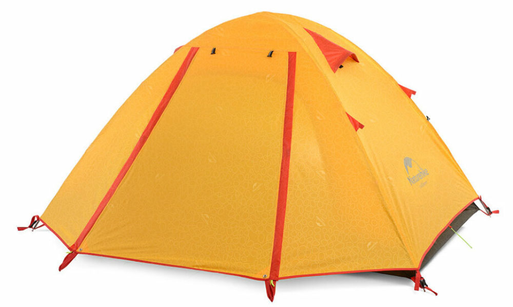 Фотография Палатка двухместная Naturehike P-Series II (NH18Z022-P) 210T/65D, оранжевая