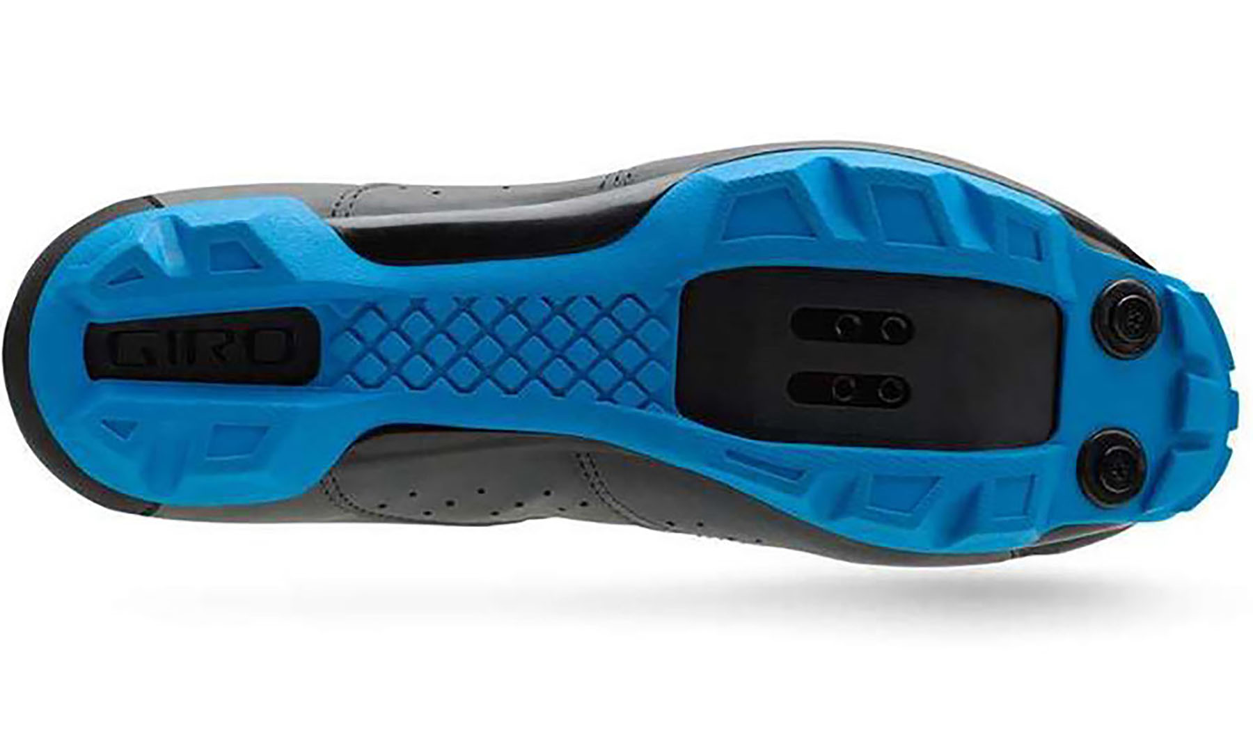 Велосипедные туфли МТБ Giro Carbide RII т.Shadow/син, (серо-синие) размер 44 4