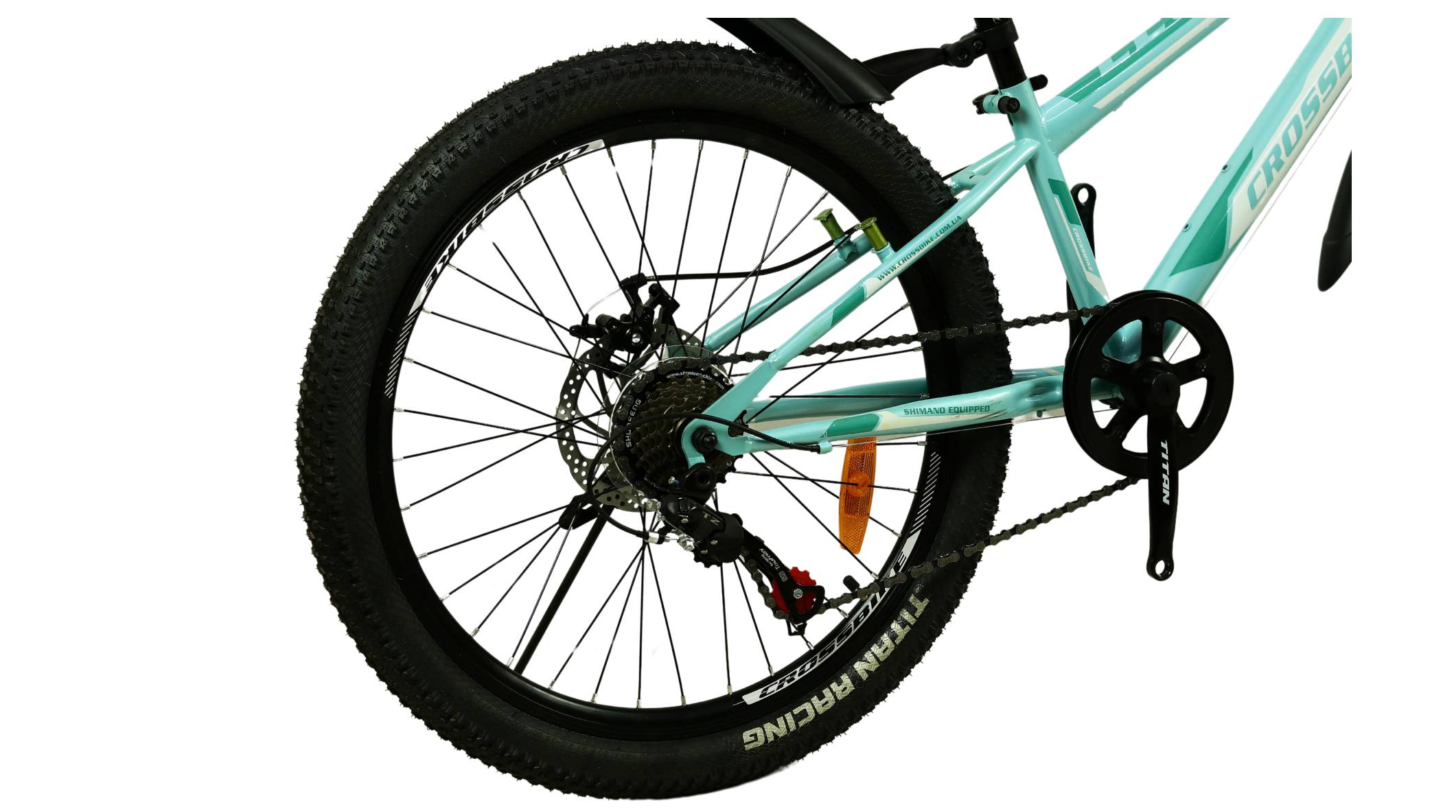 Велосипед CrossBike Legion 24", розмір XXS рама 11" (2024), Блакитно-білий 2