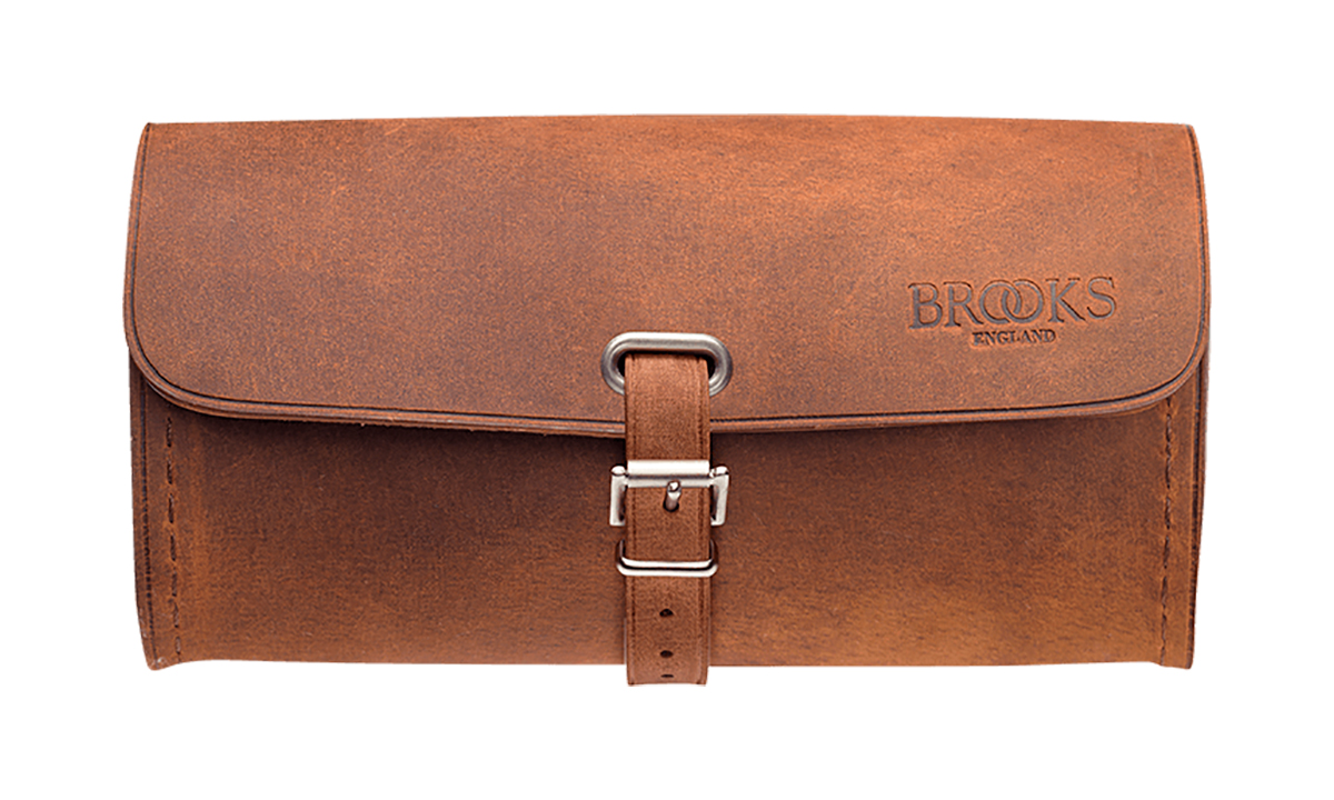 Фотография Сумка подседельная BROOKS Challenge Tool Bag Large, серо-коричневая