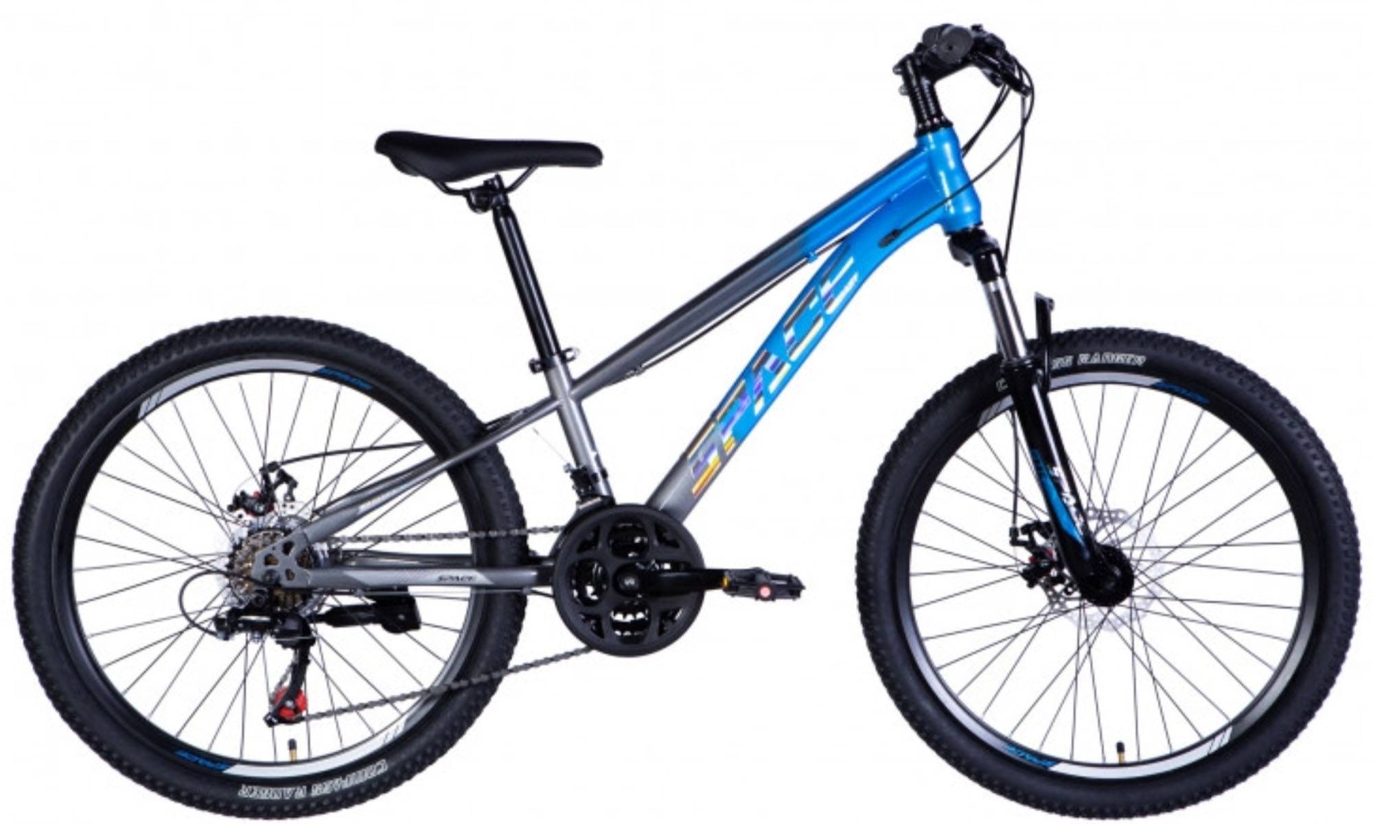 Велосипед SPACE MARS DD FR 24", ST, размер XXS, рама-11", 2025, сине-серебристый 