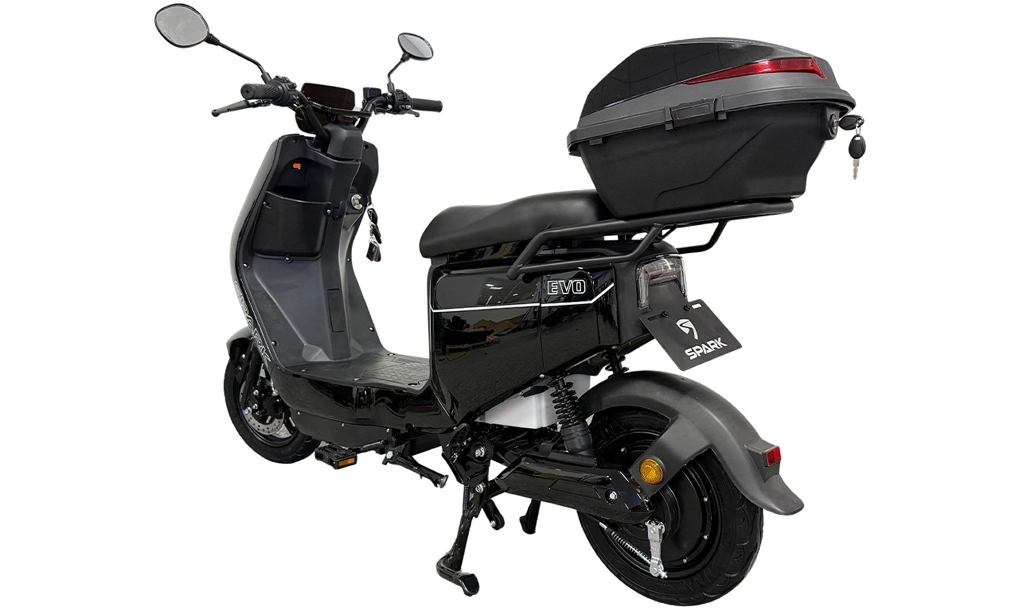 Велосипед с электромотором SPARK EVO 10", рама 14", 60V/1200W/25Ah, год 2026, черный 2 Велосипед с электромотором SPARK EVO 10", рама 14", 60V/1200W/25Ah, год 2026, черный 2
