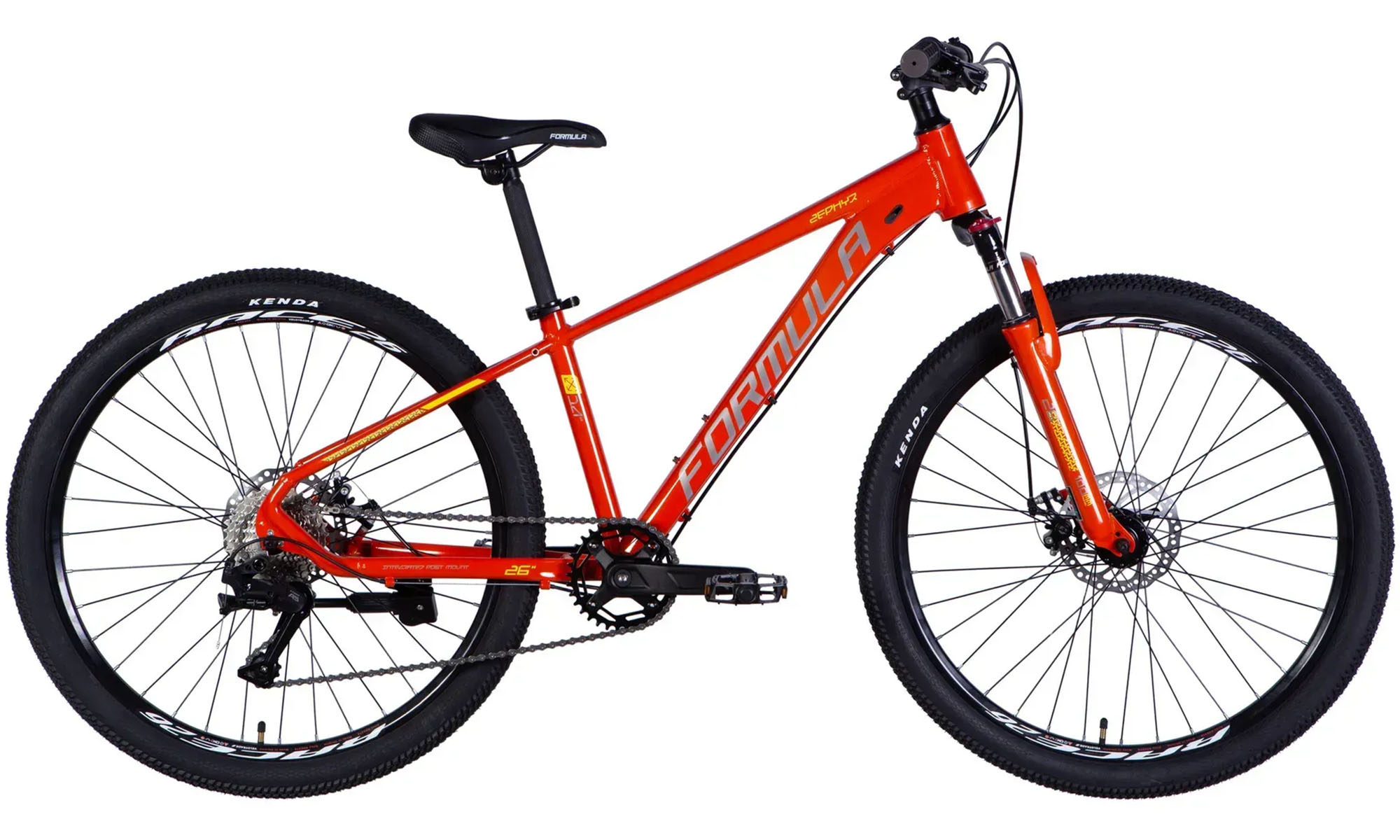 Велосипед Formula ZEPHYR 3.0 DD CS, 26", розмір XS, рама 14", рік 2026, помаранчевий 