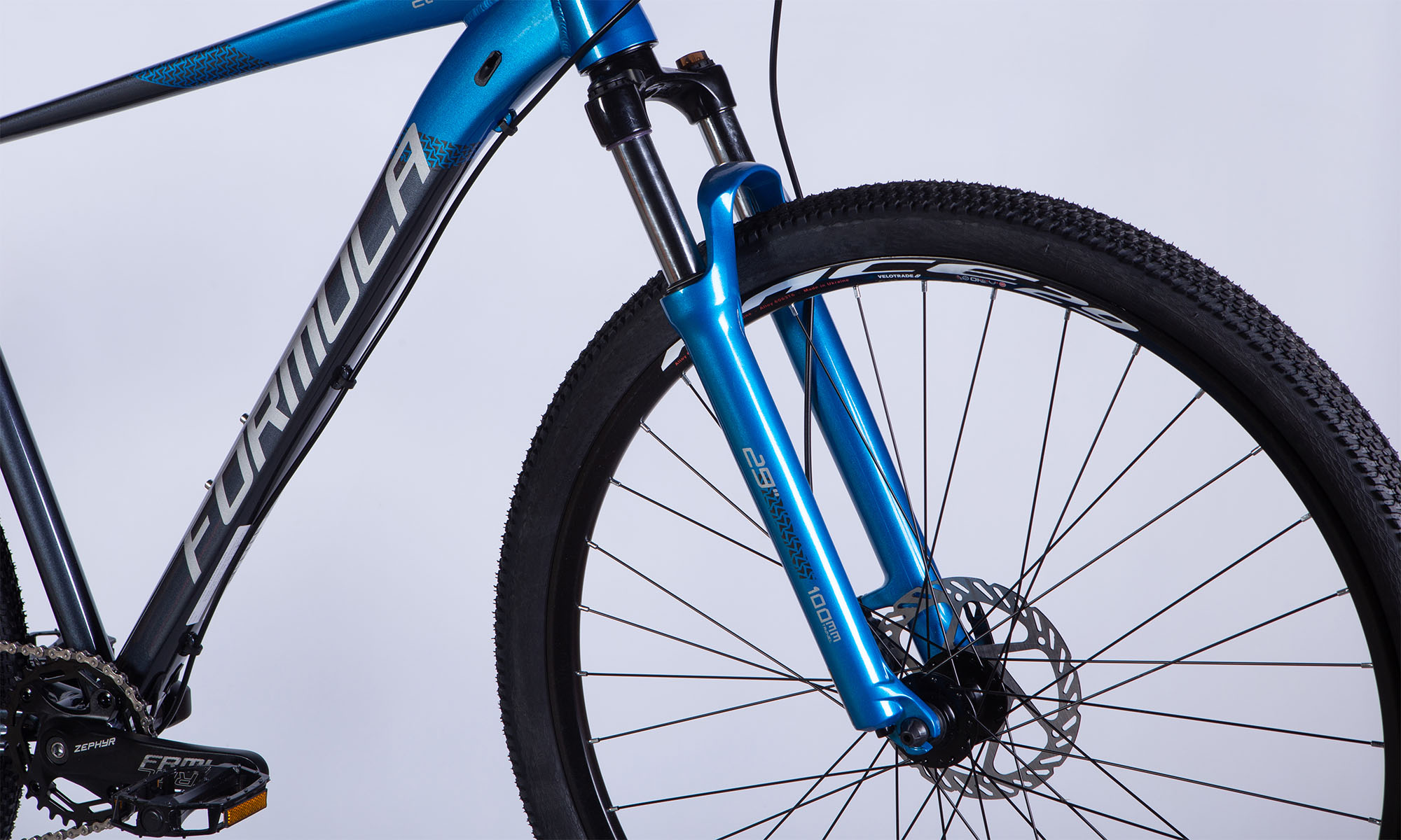 Formula ZEPHYR 1.0 HDD 29 Велосипед, XL розмір, кадр 21 ", 2025, синьо-сірий 5