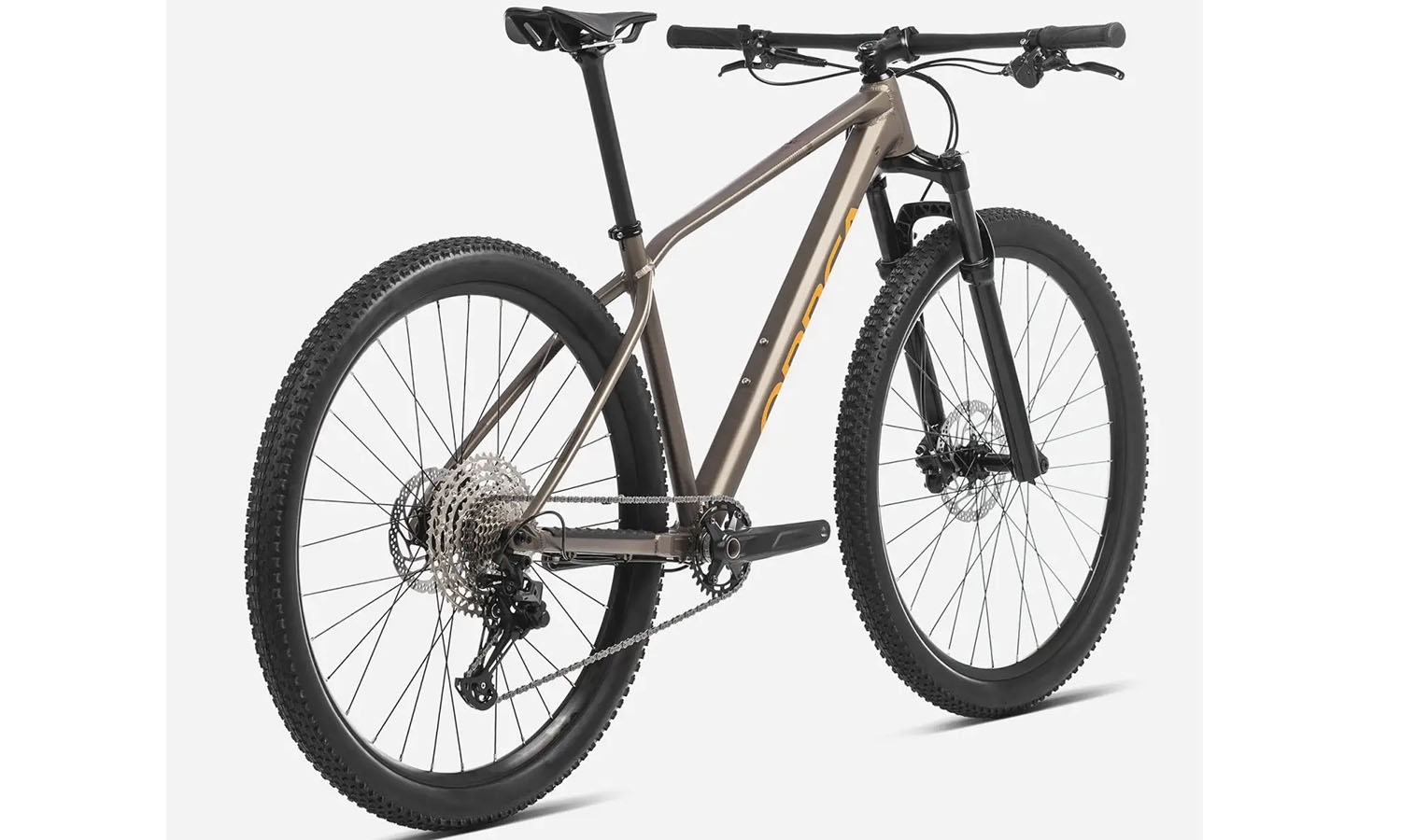 Фотографія Велосипед Orbea ALMA H30, 29", рама L, 2023, Taupe Brown-Mango 4