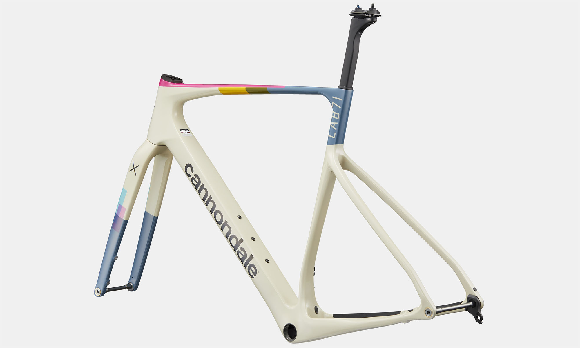 Рама Cannondale SUPERX LAB71 28", розмір L, рама 56см, рік 2026, бежевий 3