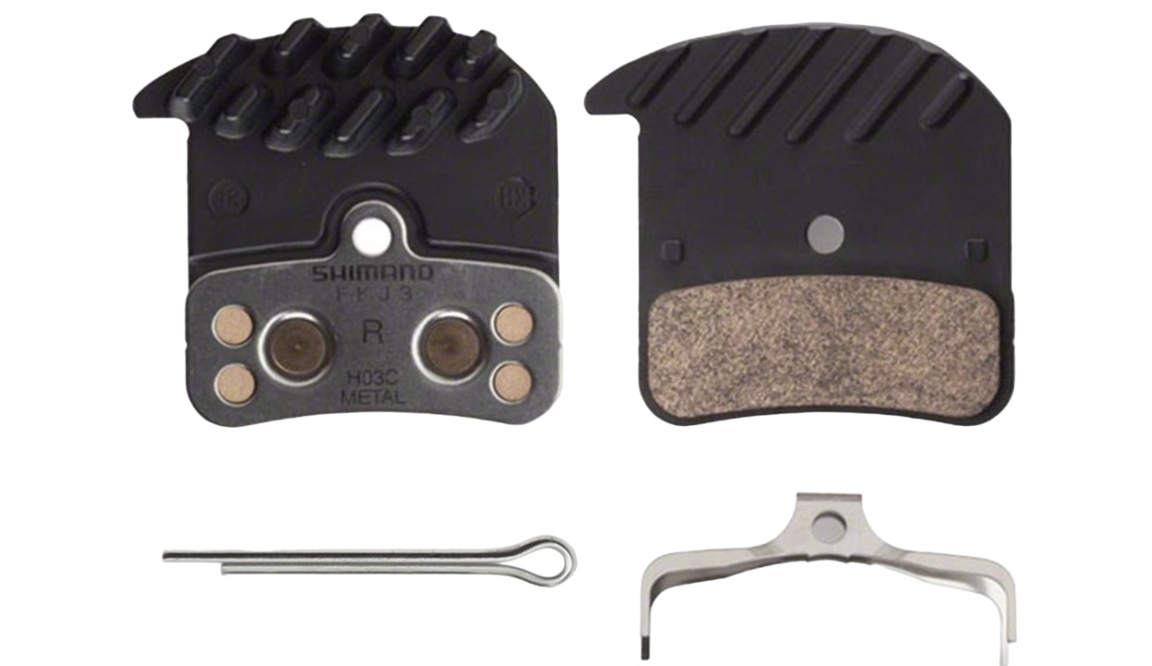 Фотография тормозные колодки Shimano H03C + радиатор, метал