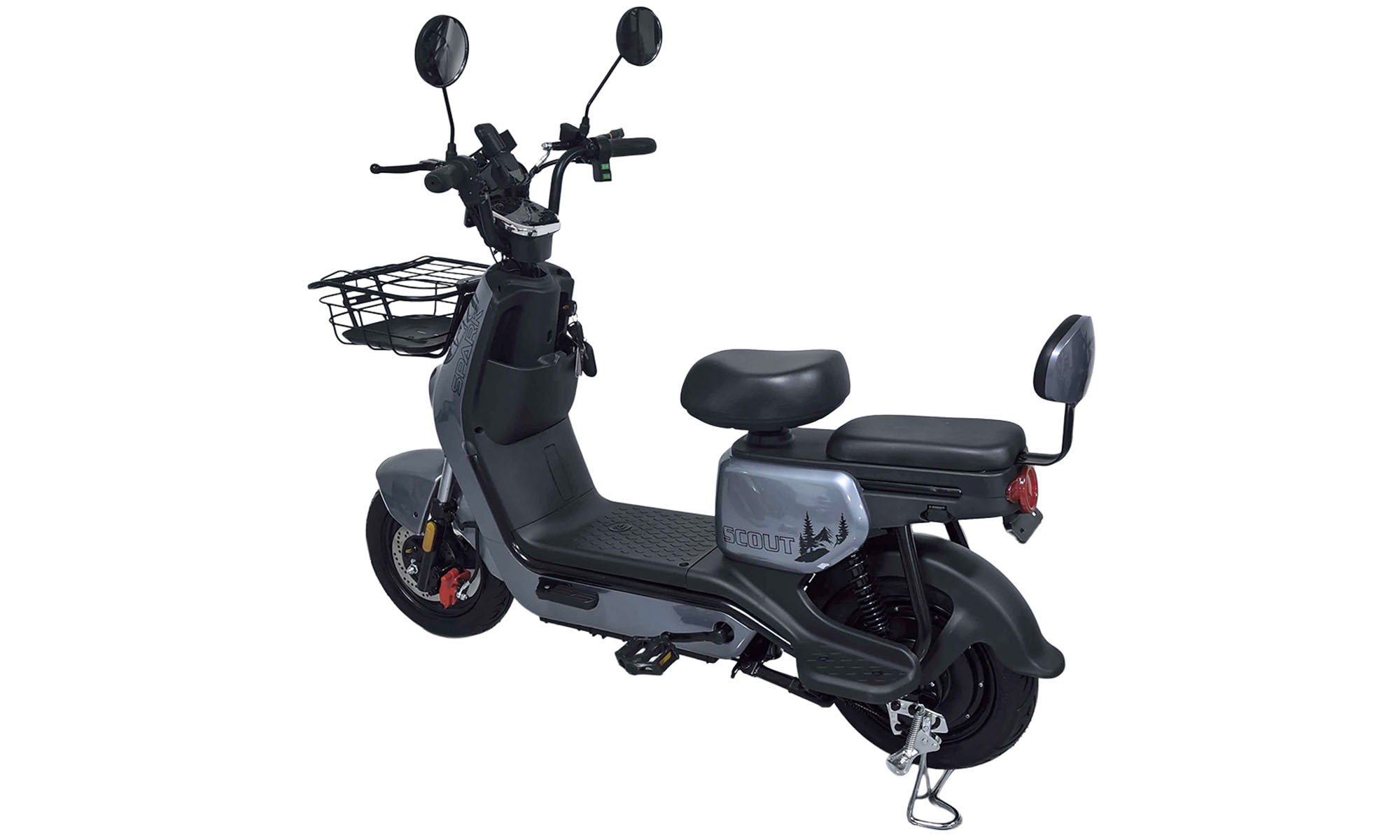 Велосипед с электромотором SPARK SCOUT 10", размер One Size, рама 14", 60V/1000W/25Ah, год 2026, серый 5 Велосипед с электромотором SPARK SCOUT 10", размер One Size, рама 14", 60V/1000W/25Ah, год 2026, серый 5