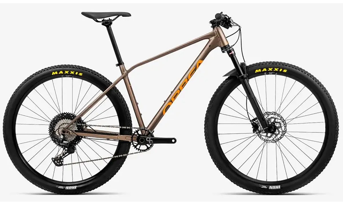 Фотографія Велосипед Orbea ALMA H30, 29", рама L, 2023, Taupe Brown-Mango