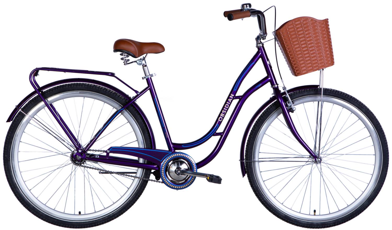 Фотография Велосипед Dorozhnik OBSIDIAN 28" размер L рама 19,5" 2024 Фиолетовый
