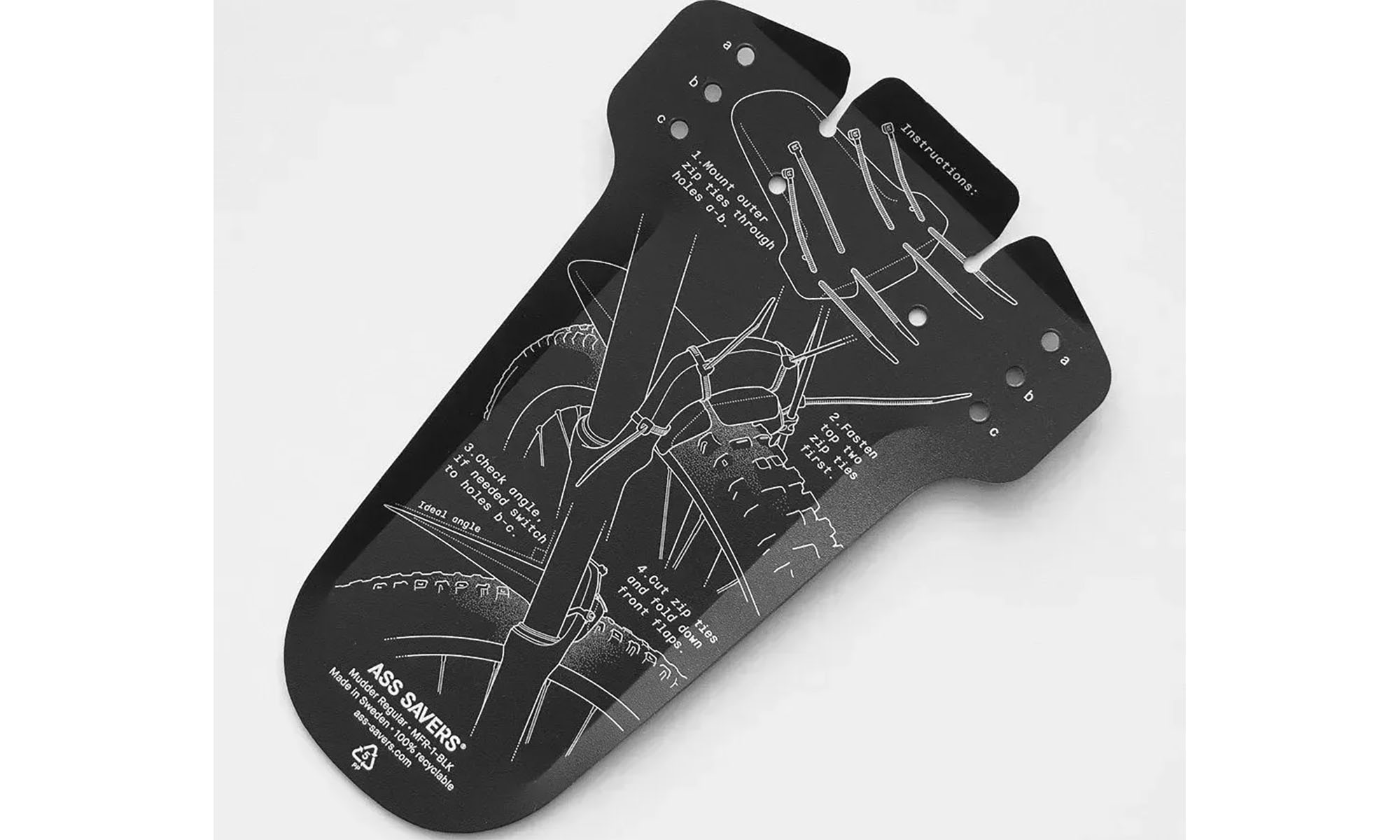 Крило переднє ASS SAVERS, Mudder Regular, райдуга 3 Крило переднє ASS SAVERS, Mudder Regular, райдуга 3