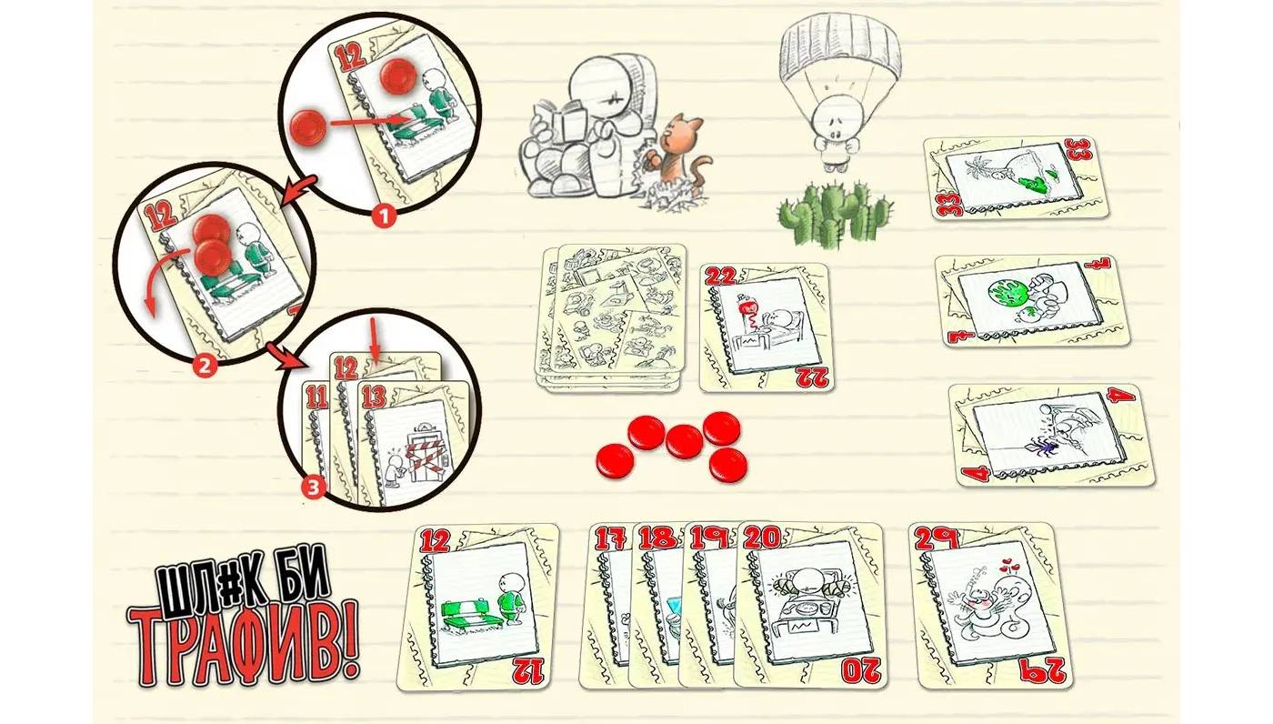 Настільна гра Шл#к би трафив! (No Thanks!) 7