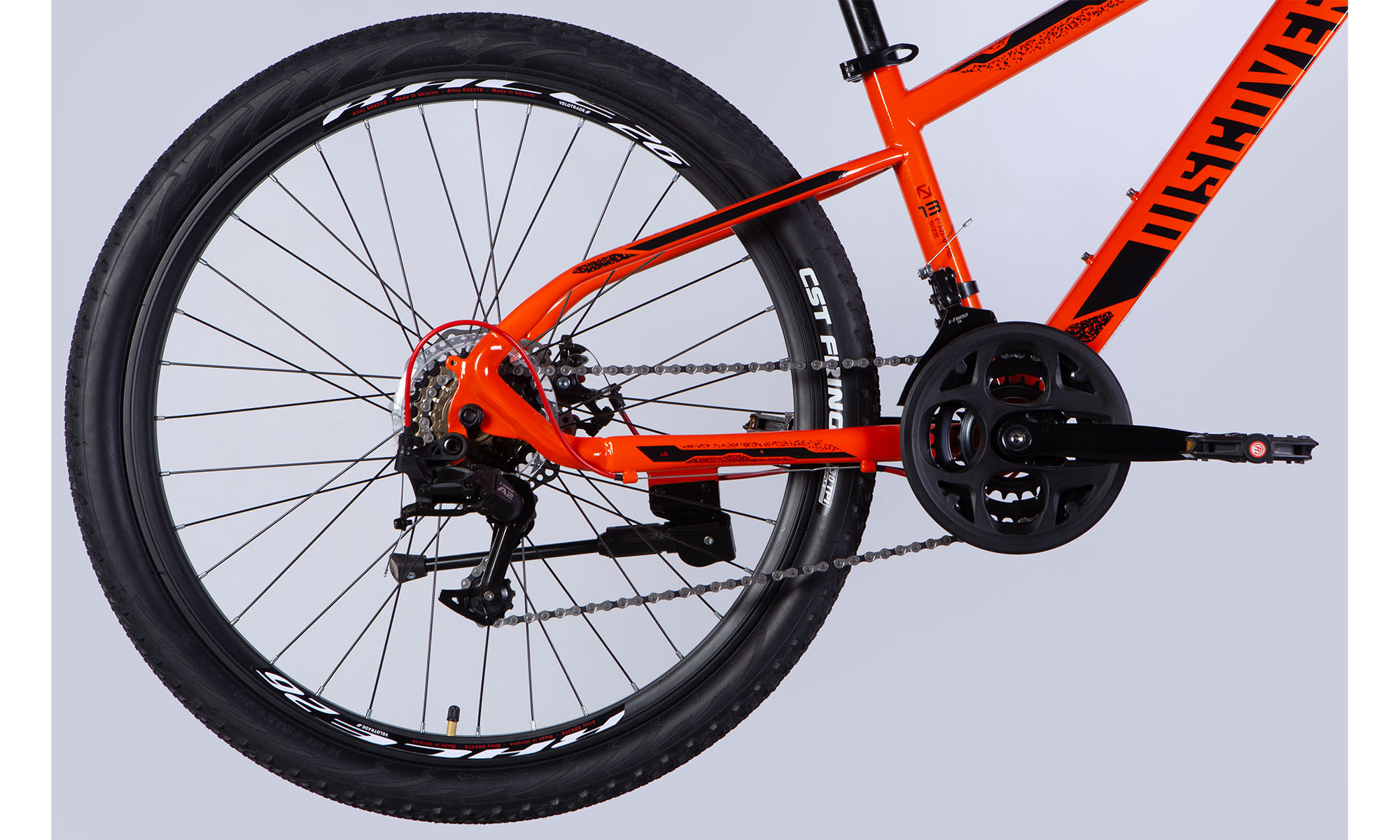 Велосипед Discovery TREK DD FR 27.5", розмір S, рама 16", рік 2025, помаранчевий 4