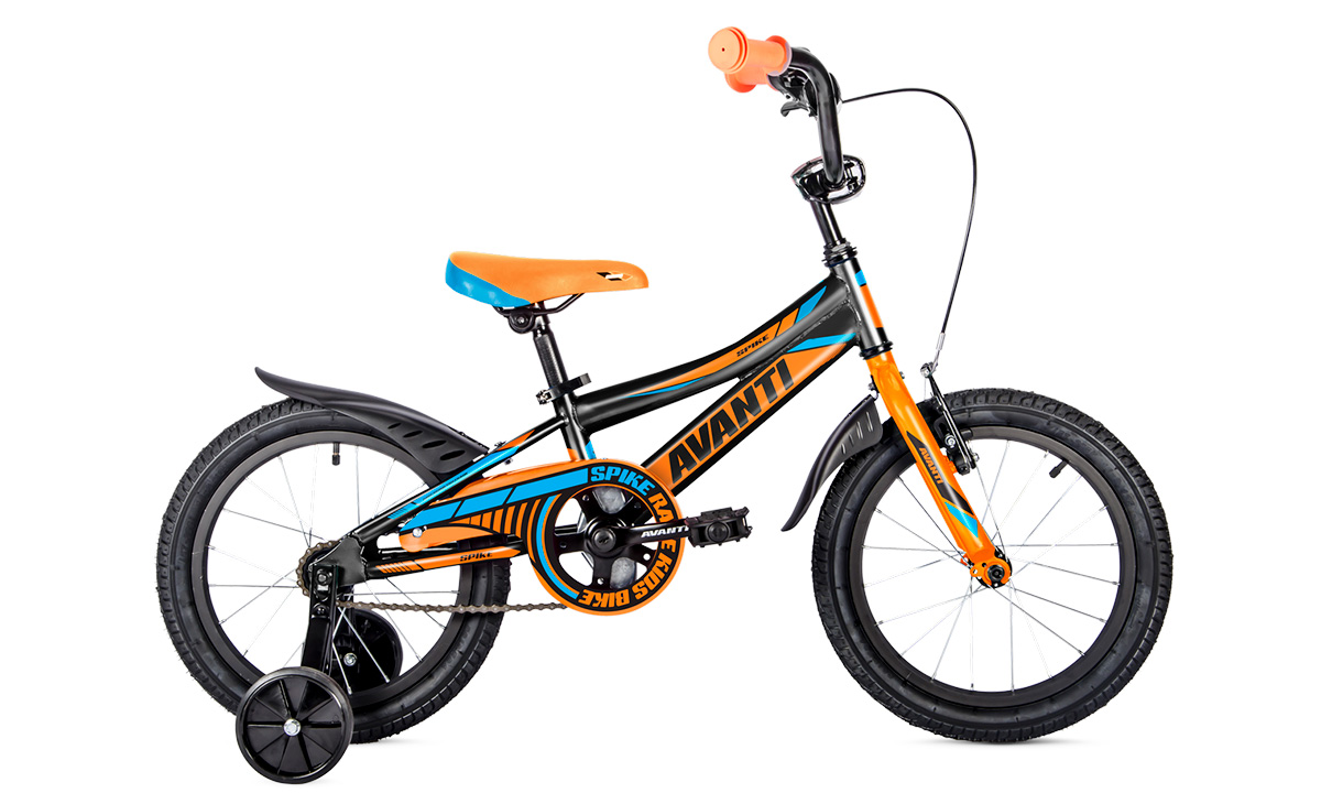 Фотография Велосипед Avanti SPIKE 16" 2020 Черно-оранжевый