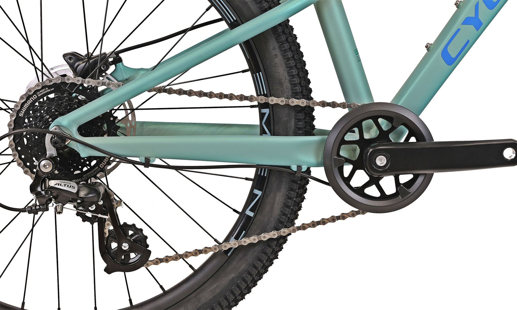 Велосипед Cyclone DREAM 24" размер рамы XXS 2024 Мятный (мат) 3