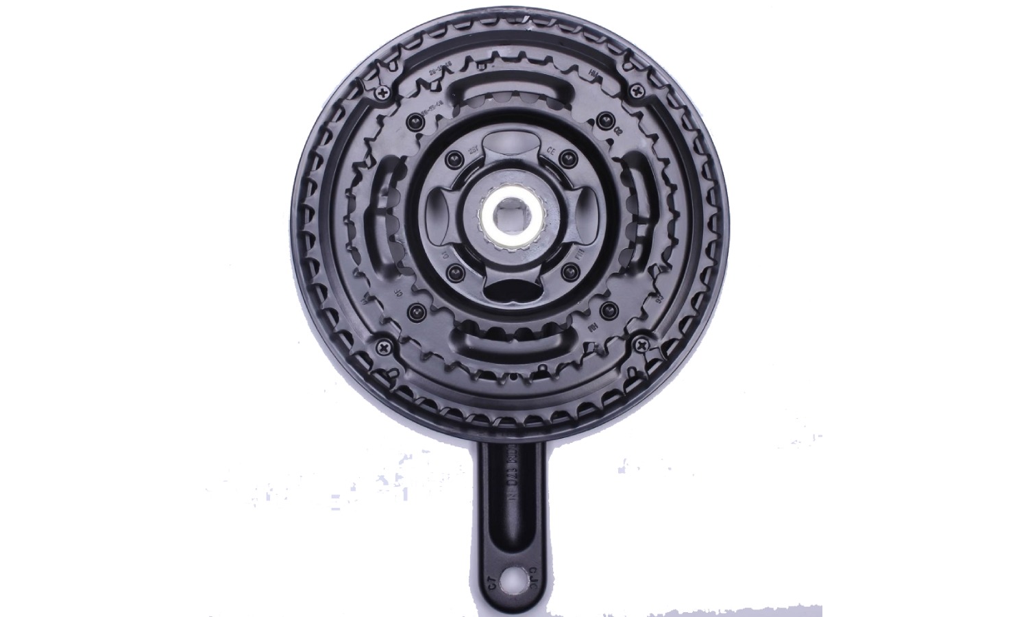 Shetes prowheel ma-cm05 48-38-28t, l-170 мм, чорний 3