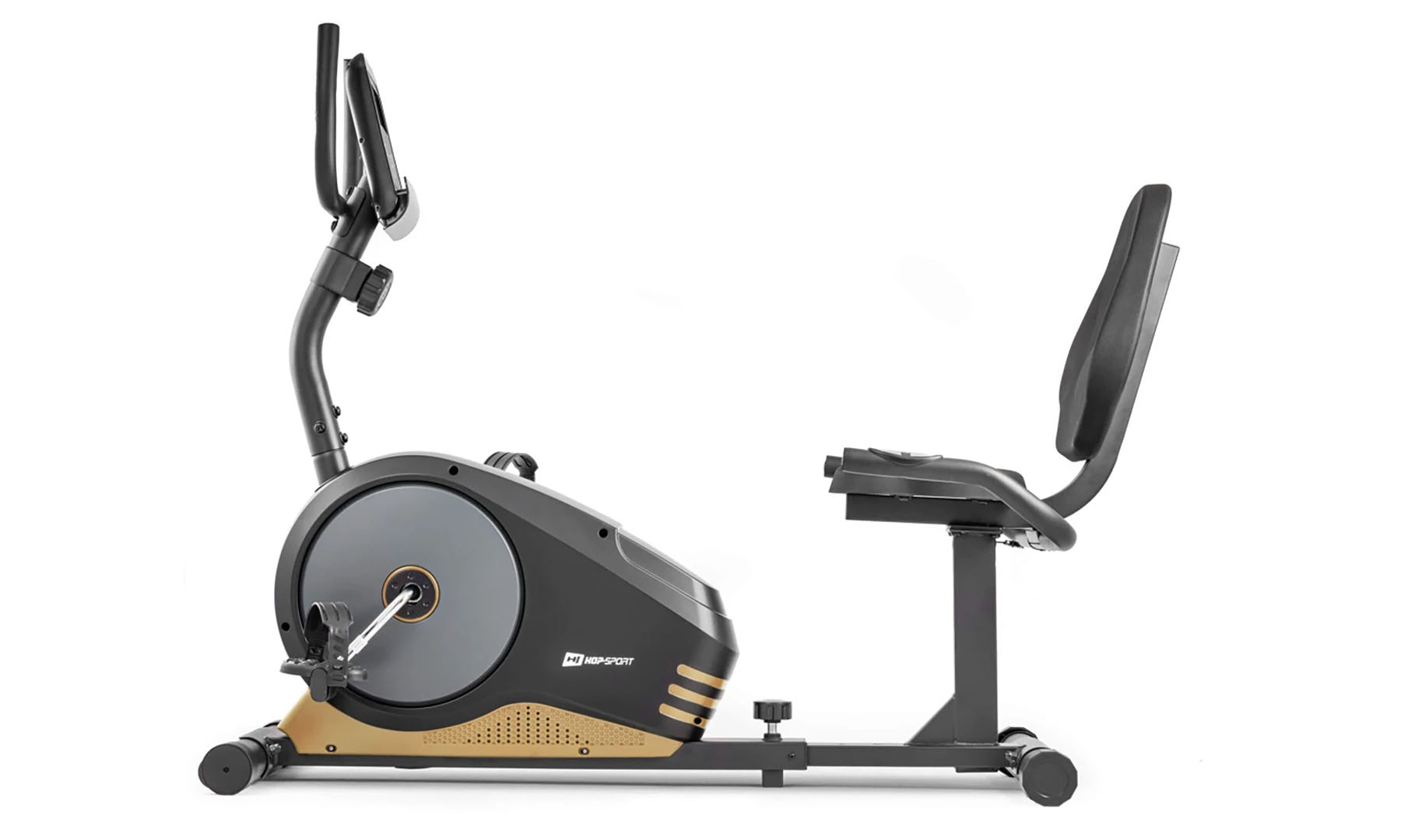 Горизонтальный велотренажер Hop-Sport HS-040L Root Золотой 4