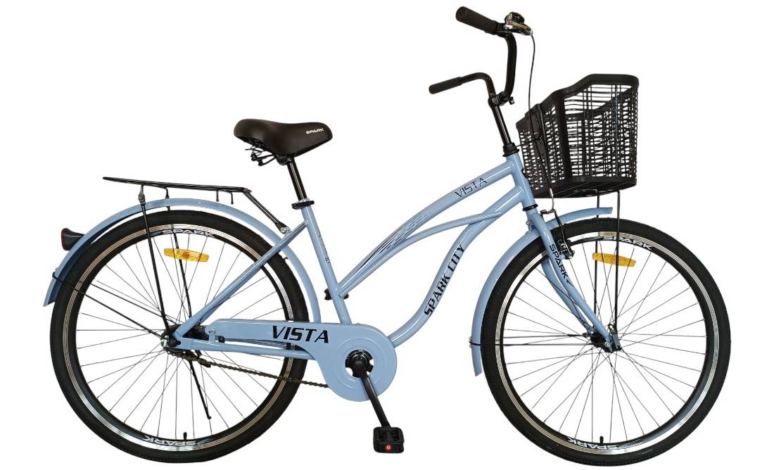 Велосипед SPARK CITY VISTA 26", размер M, рама - 17", год 2026, серо-голубой 5