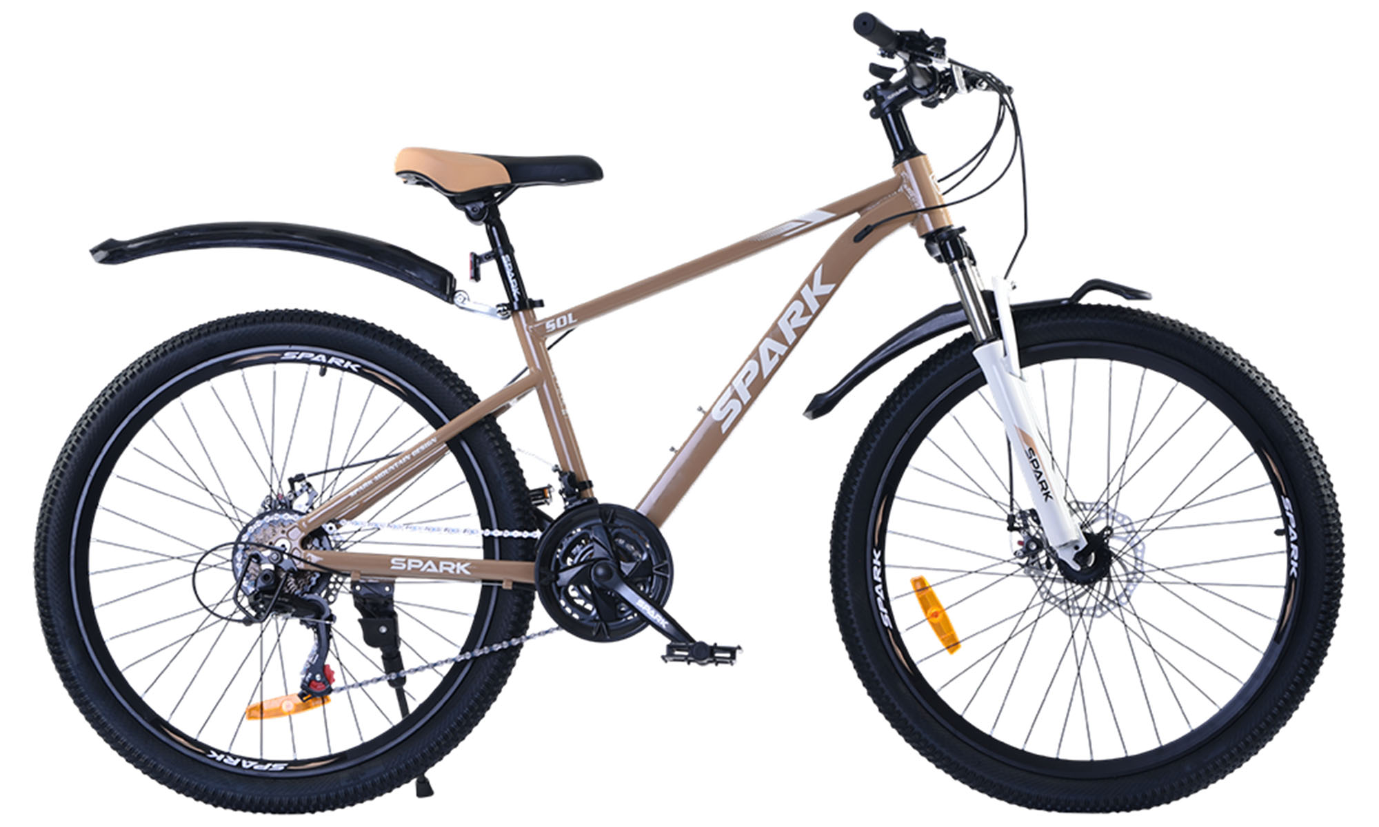 Велосипед SPARK SOL 26", размер S, рама 15", год 2026, капучино 