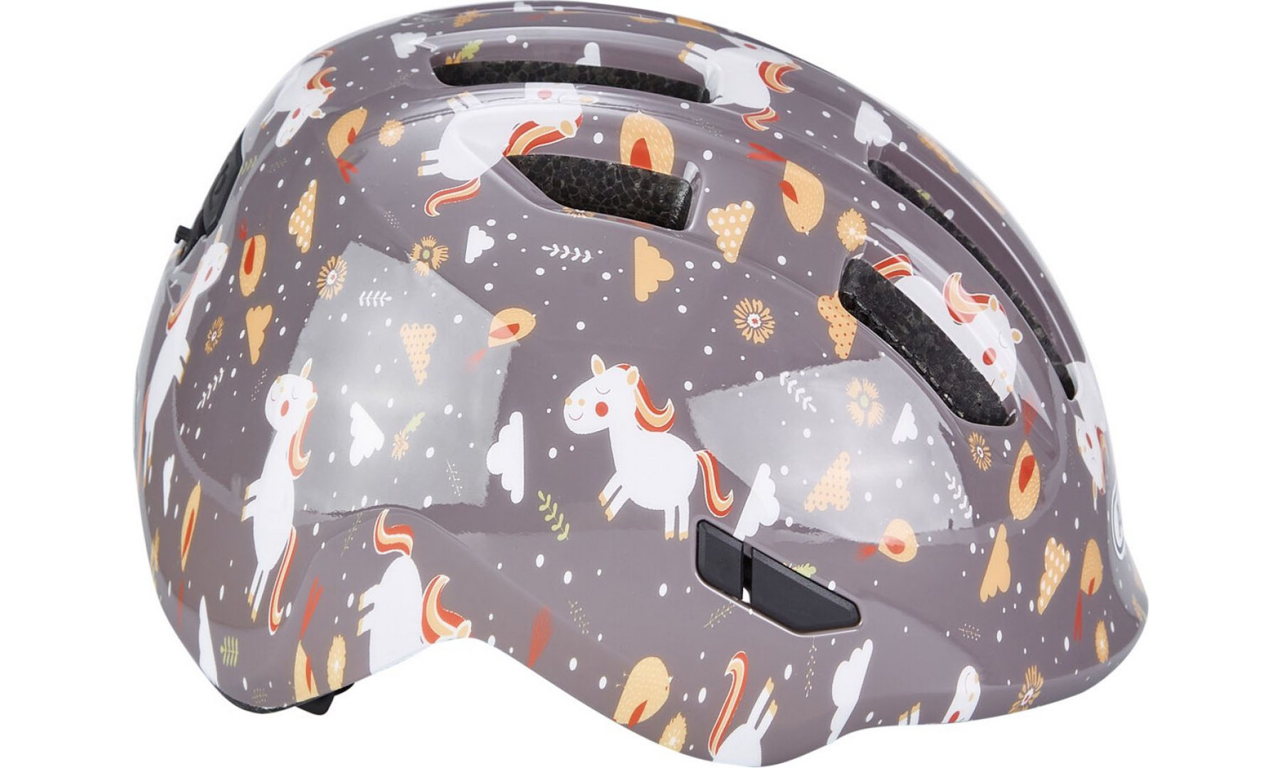 Велошолом дитячий ABUS SMILEY 3.0 Grey Horse, розмір м (50-55 см), сірий кінь 4