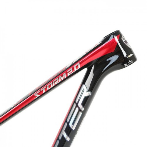 Фотографія Рама Twitter 29" Fiber Carbon Frame Storm 2.0 19", Чорно-червоний 2