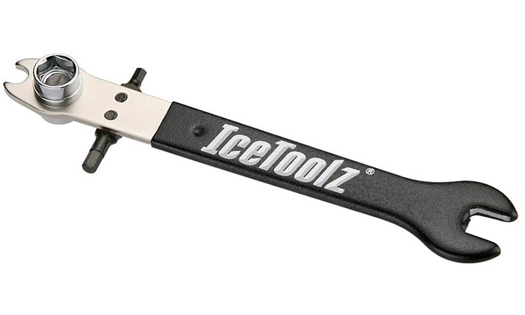Фотография Ключ Ice Toolz 34T2 набор торцевой 10/15 мм, шестигранники 5/6 мм, накидной 15 мм