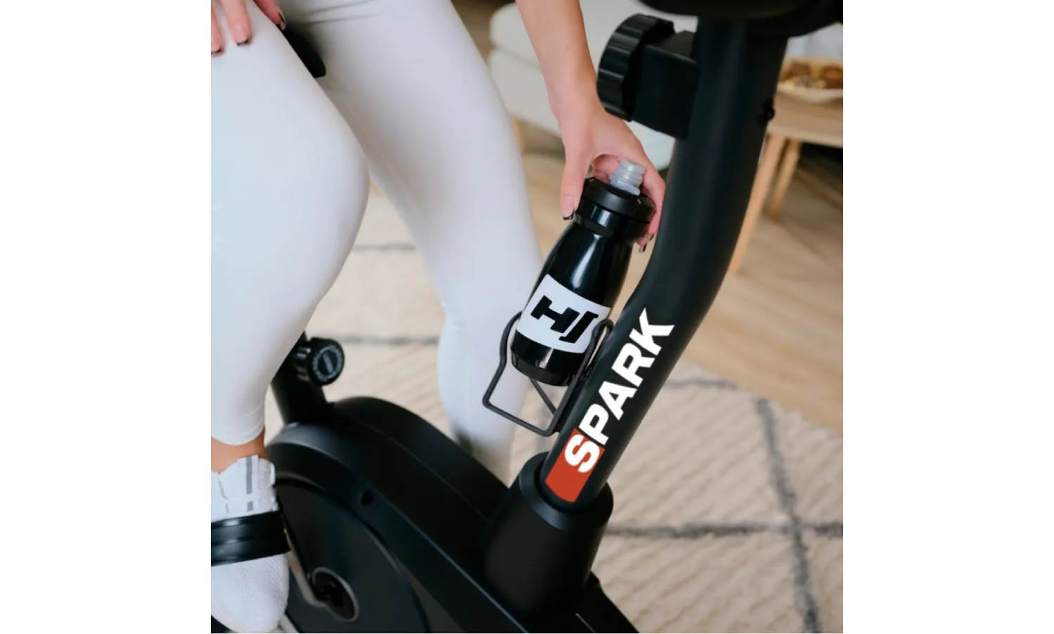 Велотренажер Hop-Sport HS-2080 Spark чорно-червоний 6