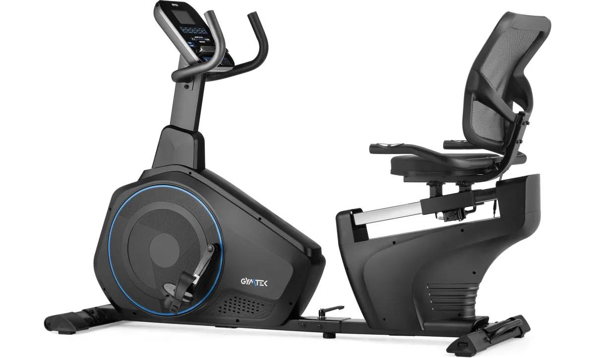 Горизонтальный велотренажер Gymtek XBR6000 электромагнитный синий 9