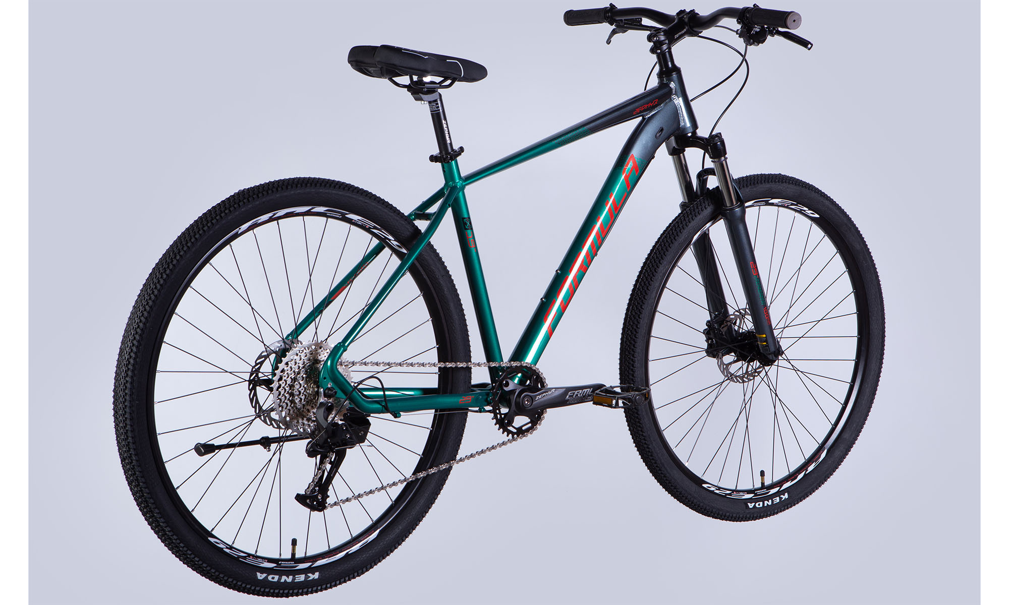 Formula ZEPHYR 1,0 HDD 29 Велосипед, розмір L, рамка 19 ", 2025, темне срібло з зеленим 3